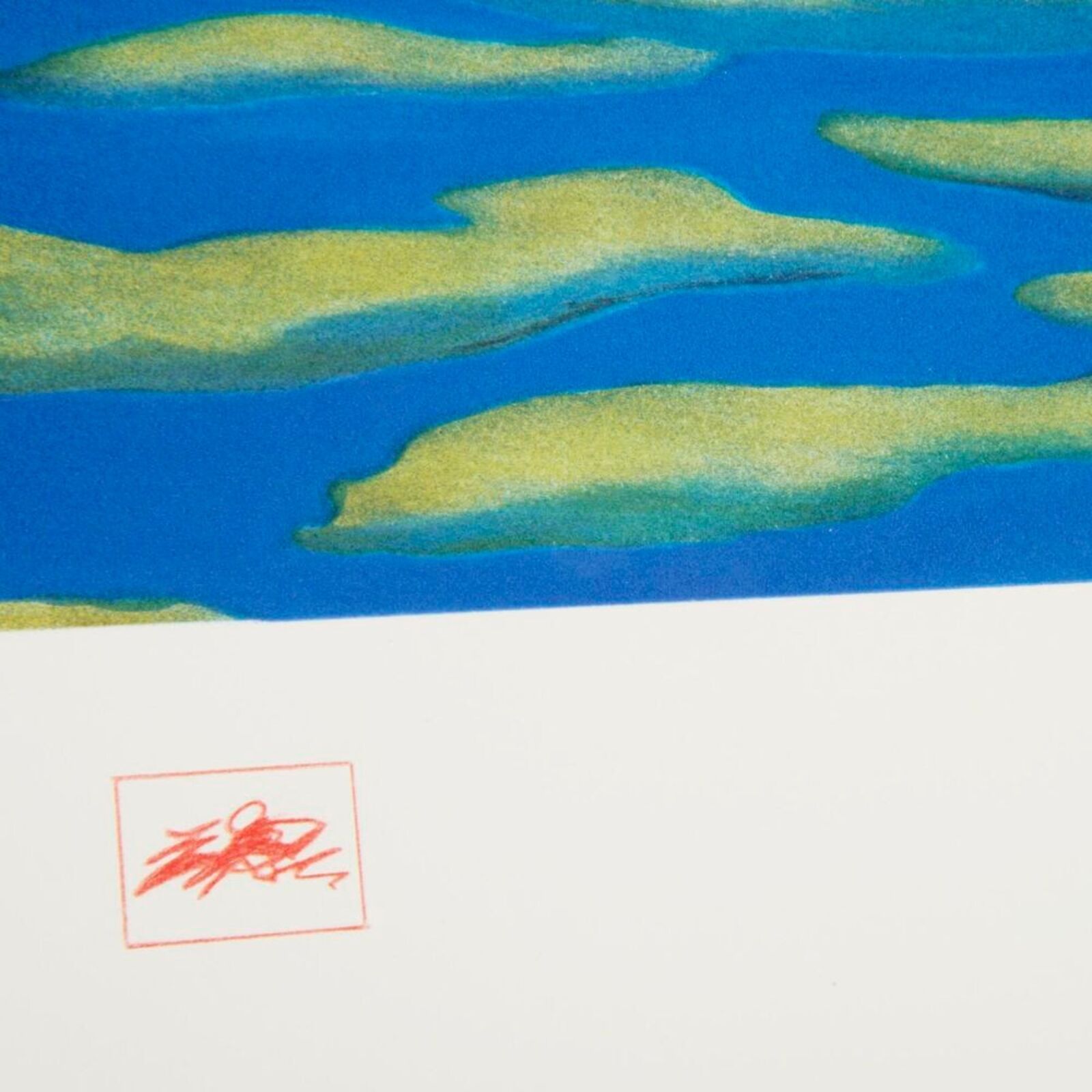 Artwork by Yue Minjun, Floating Clouds, Made of Lithograph on paper 