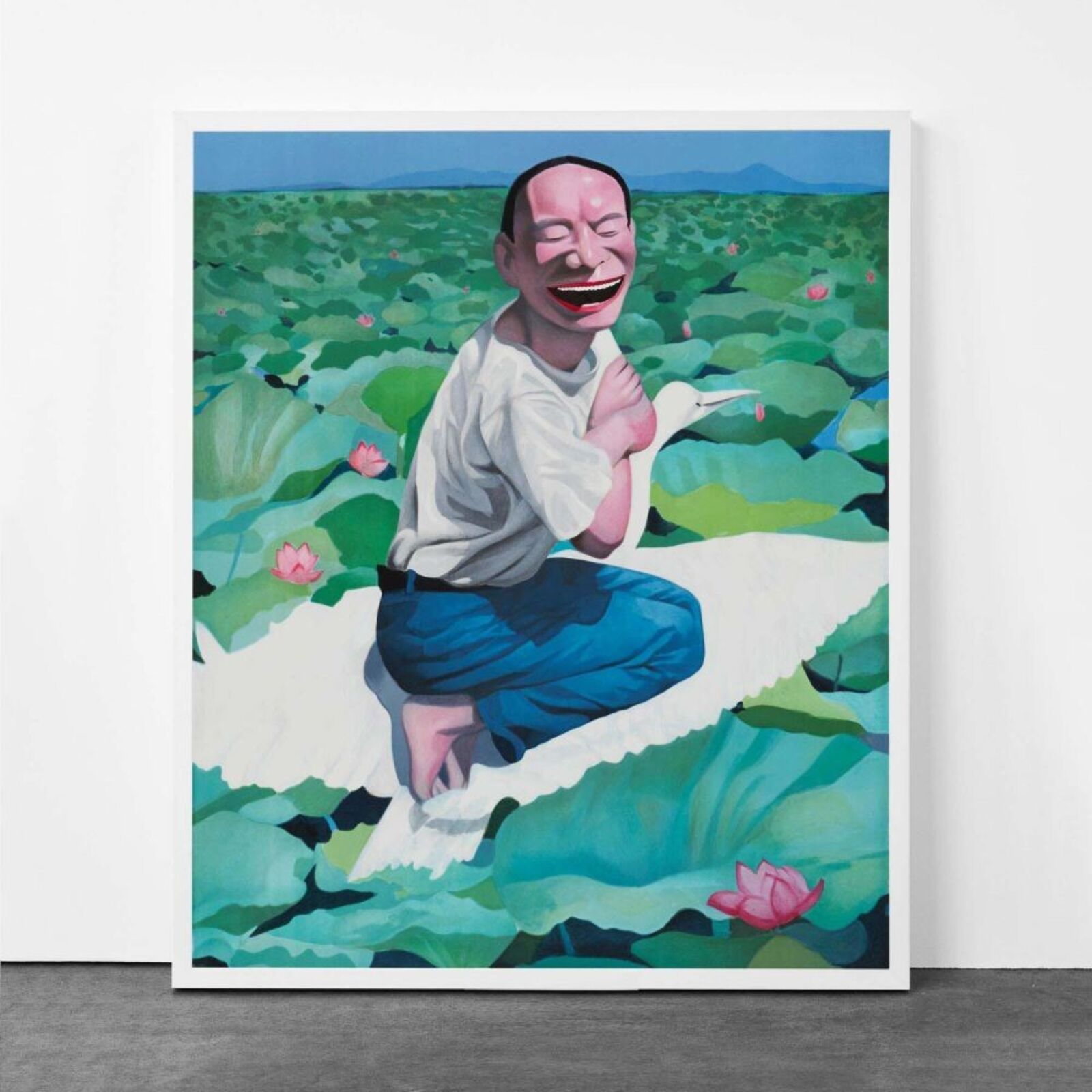 Lotus Pool by Yue Minjun, 2009