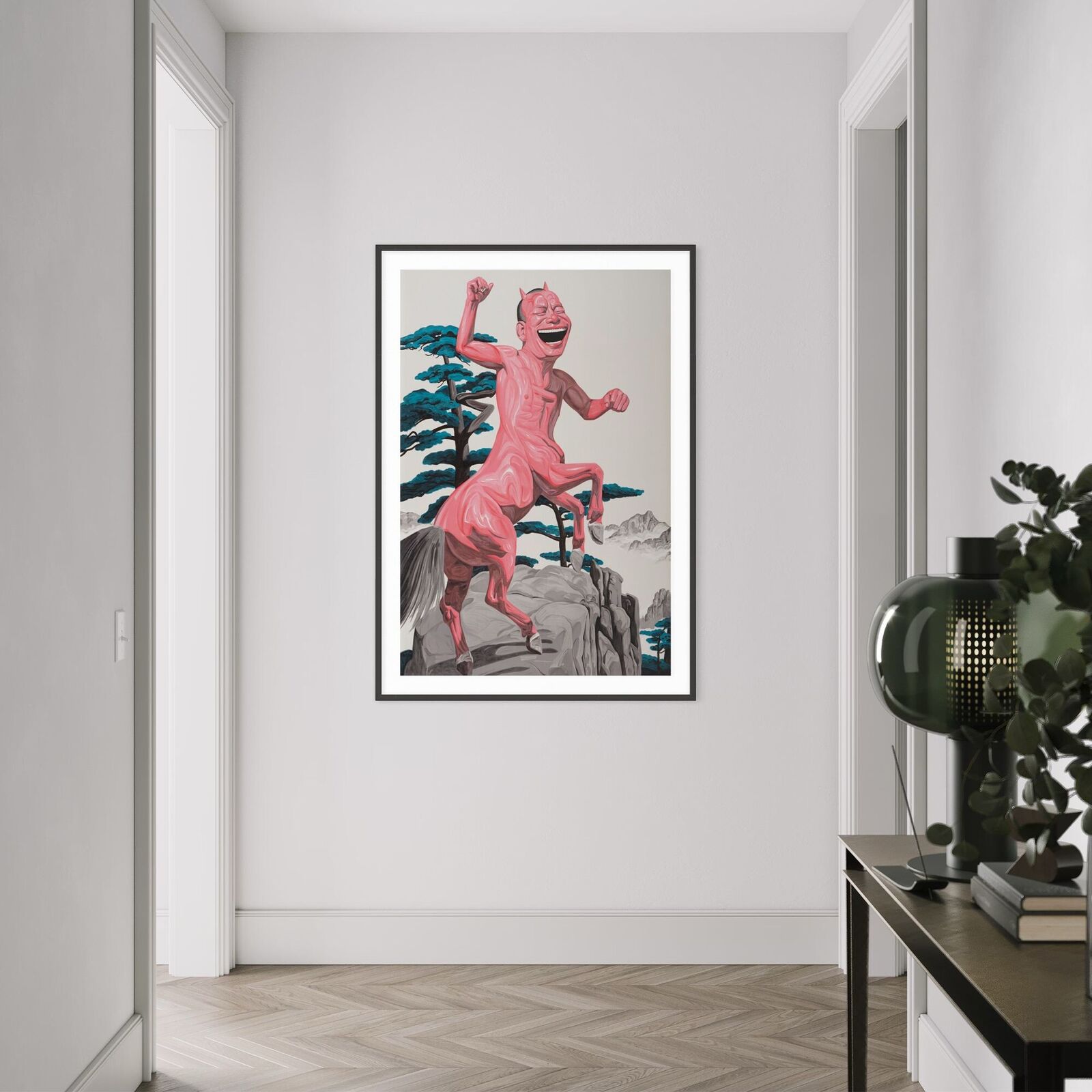 Artwork by Yue Minjun, Pine Tree, Made of Lithograph on paper 