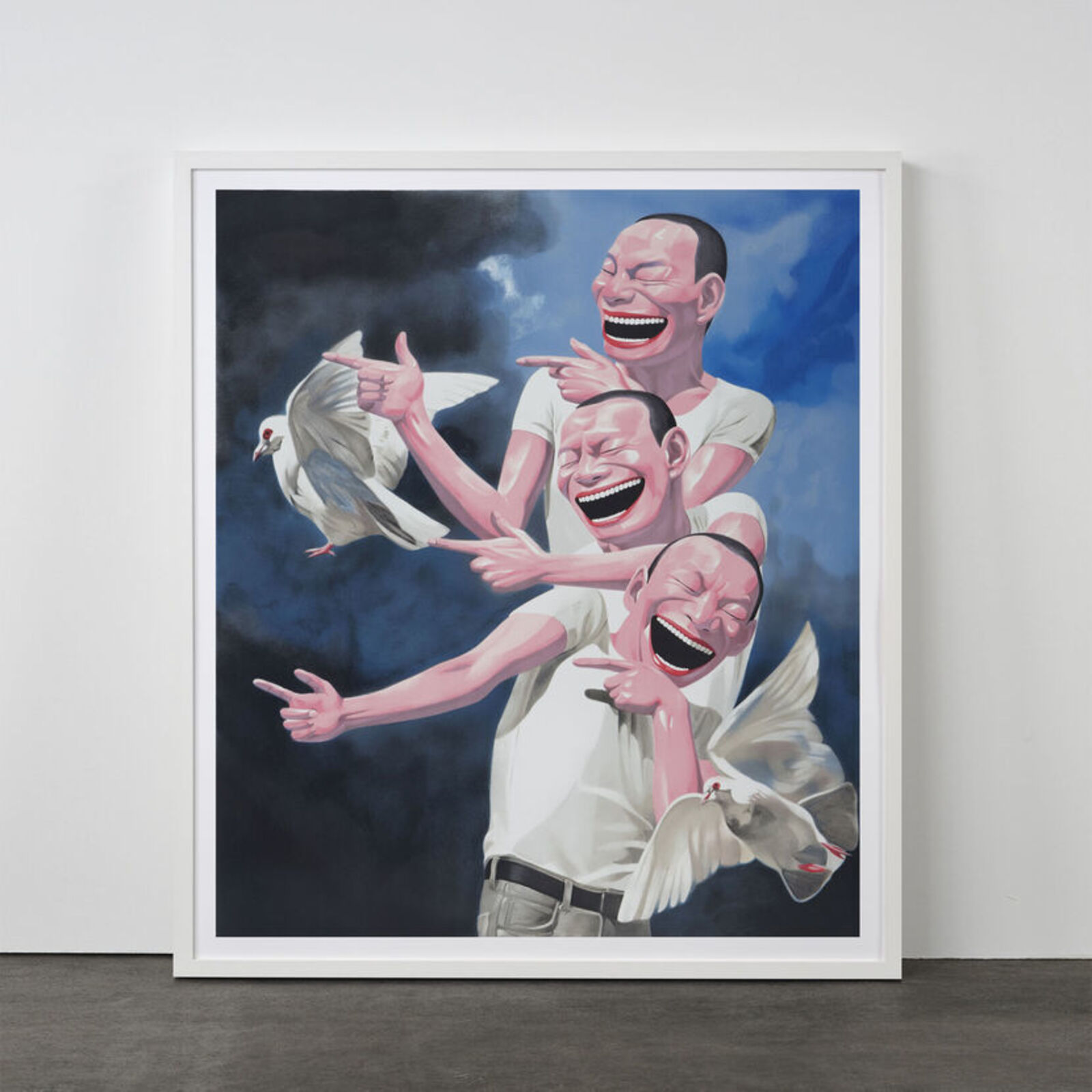 Artwork by Yue Minjun, Snatched Ecstasy (Portfolio of 20), Made of Lithography 