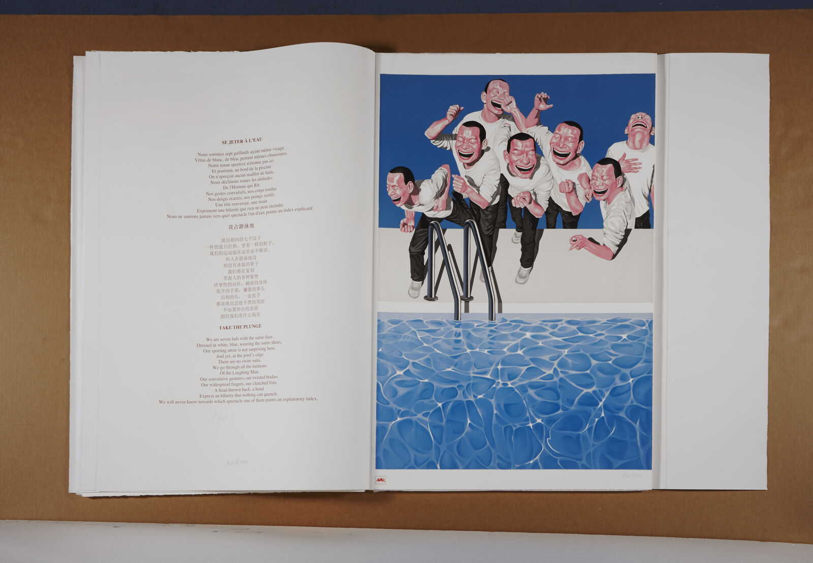 Artwork by Yue Minjun, Snatched Ecstasy (Portfolio of 20), Made of Lithography 