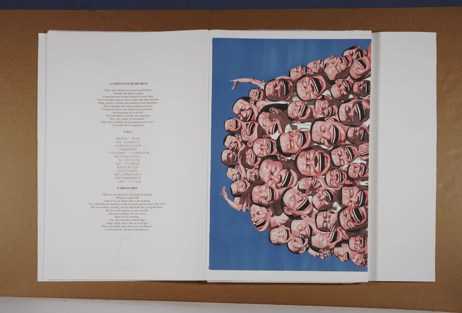 Artwork by Yue Minjun, Snatched Ecstasy (Portfolio of 20), Made of Lithography 