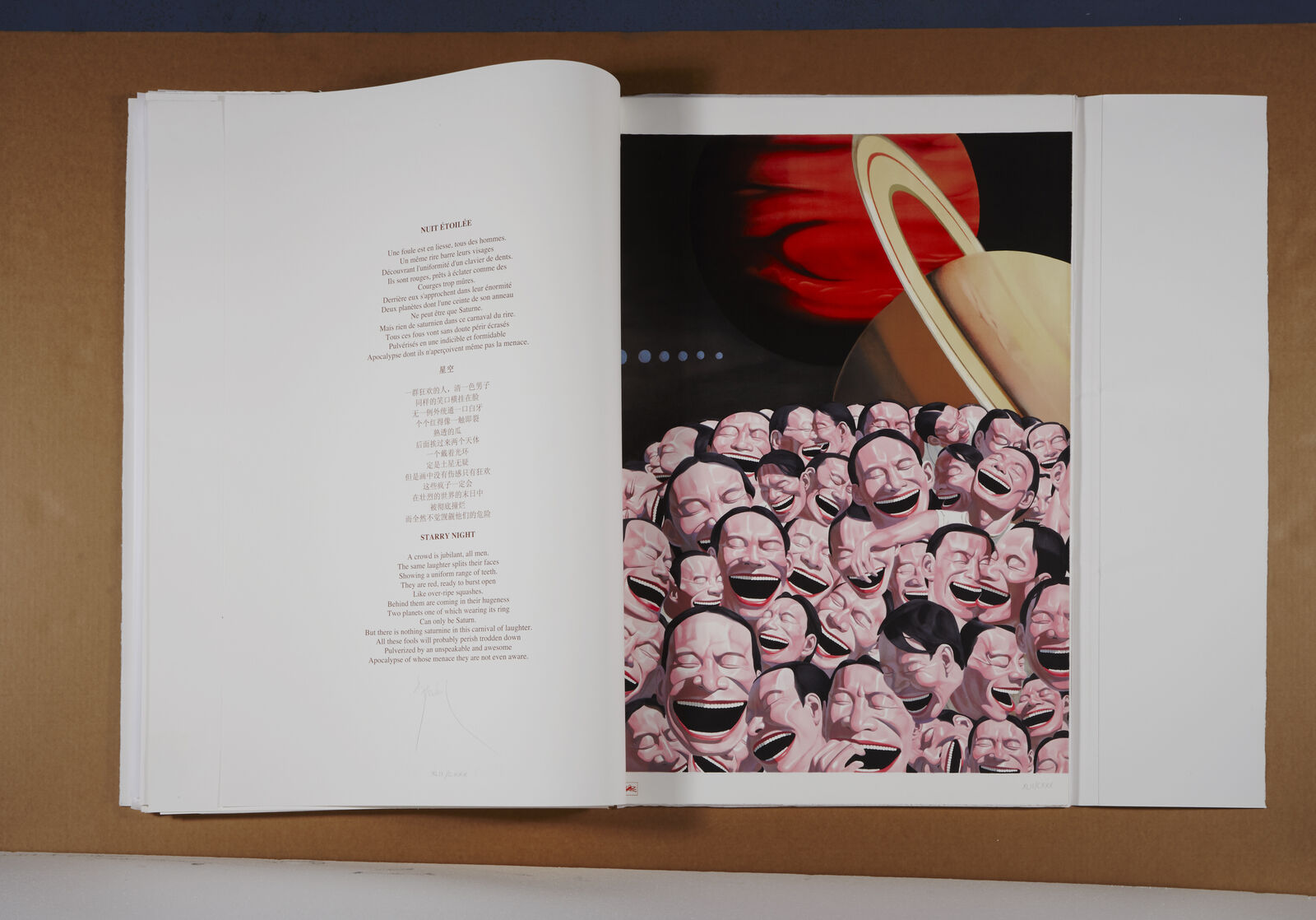 Artwork by Yue Minjun, Snatched Ecstasy (Portfolio of 20), Made of Lithography 