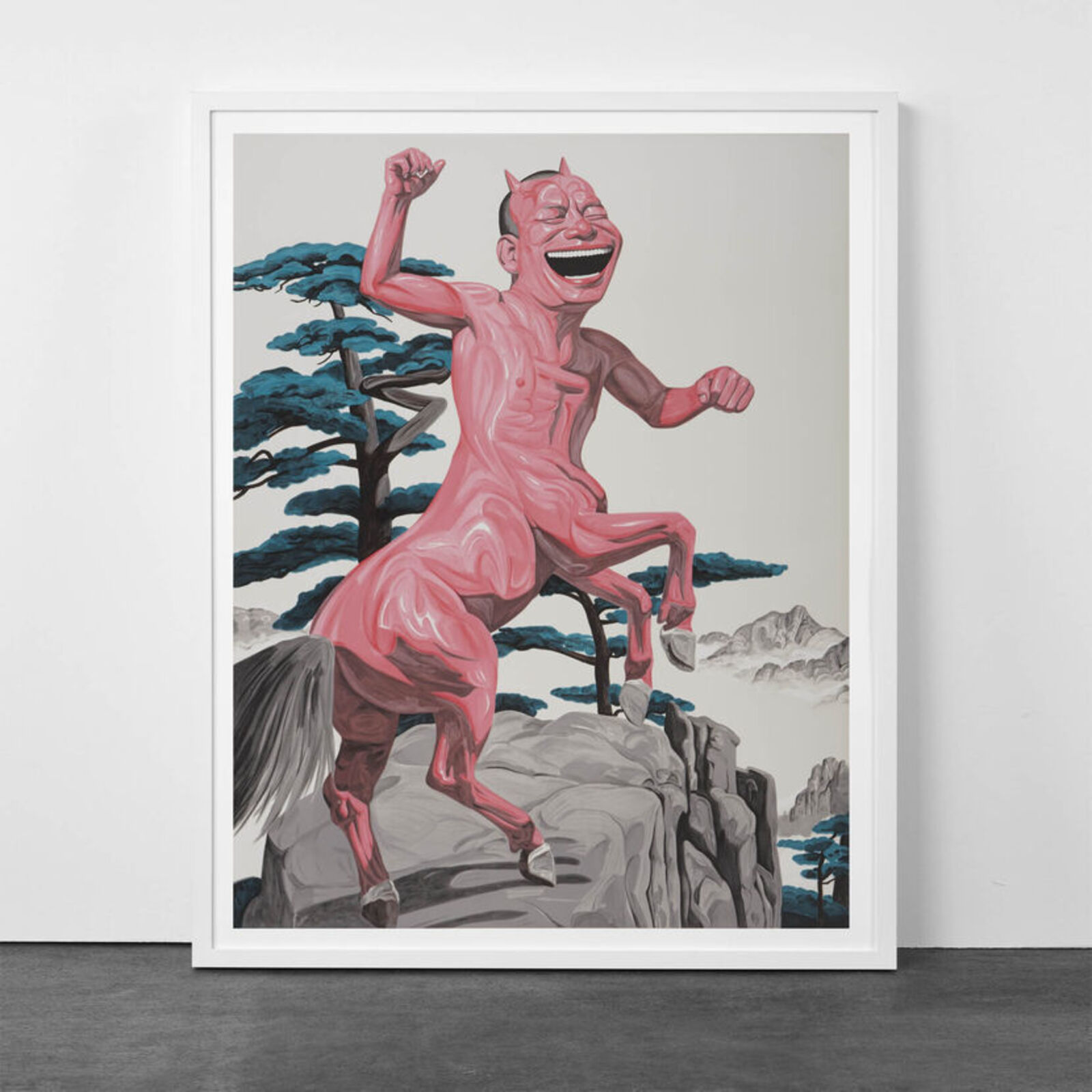 Artwork by Yue Minjun, Snatched Ecstasy (Portfolio of 20), Made of Lithography 