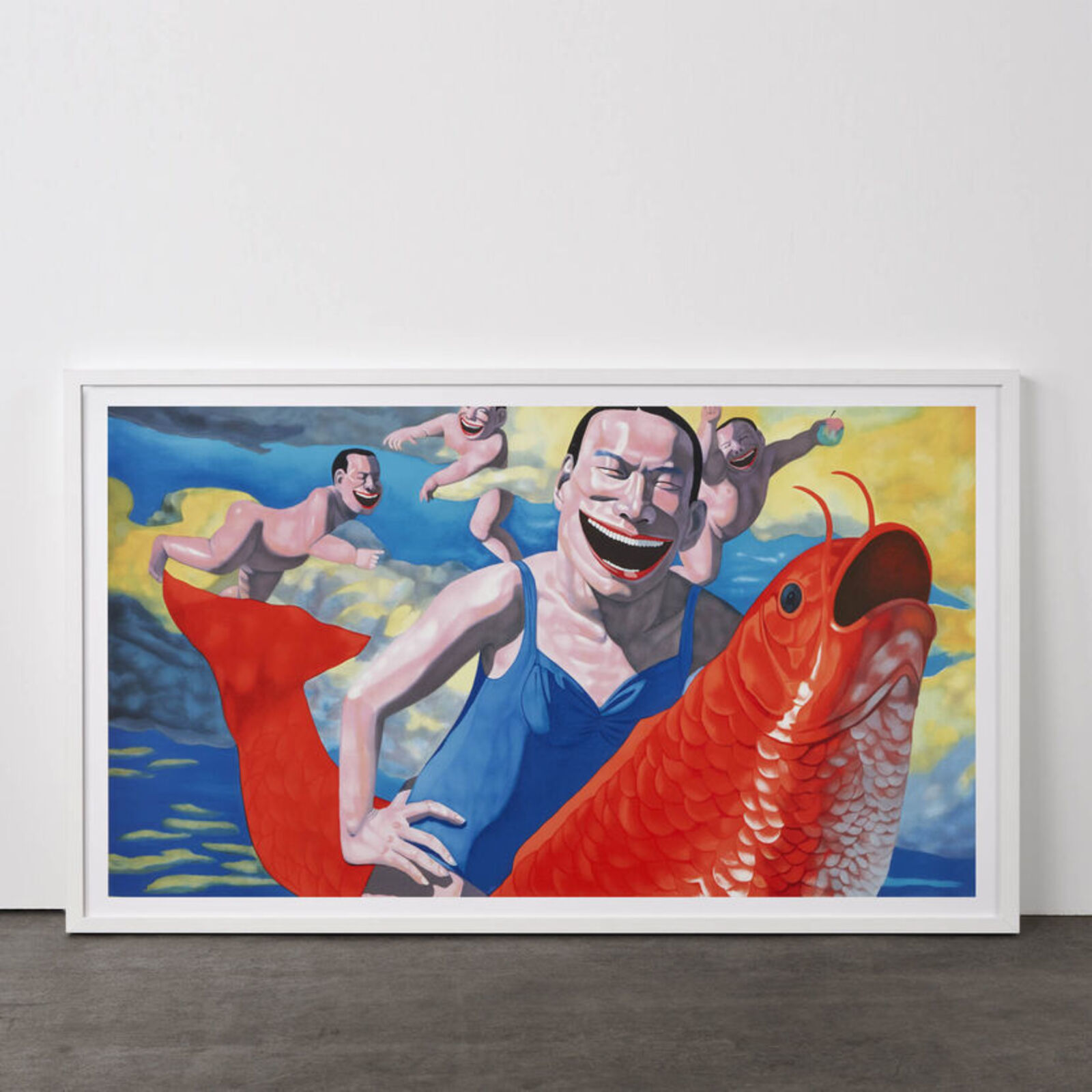 Artwork by Yue Minjun, Snatched Ecstasy (Portfolio of 20), Made of Lithography 