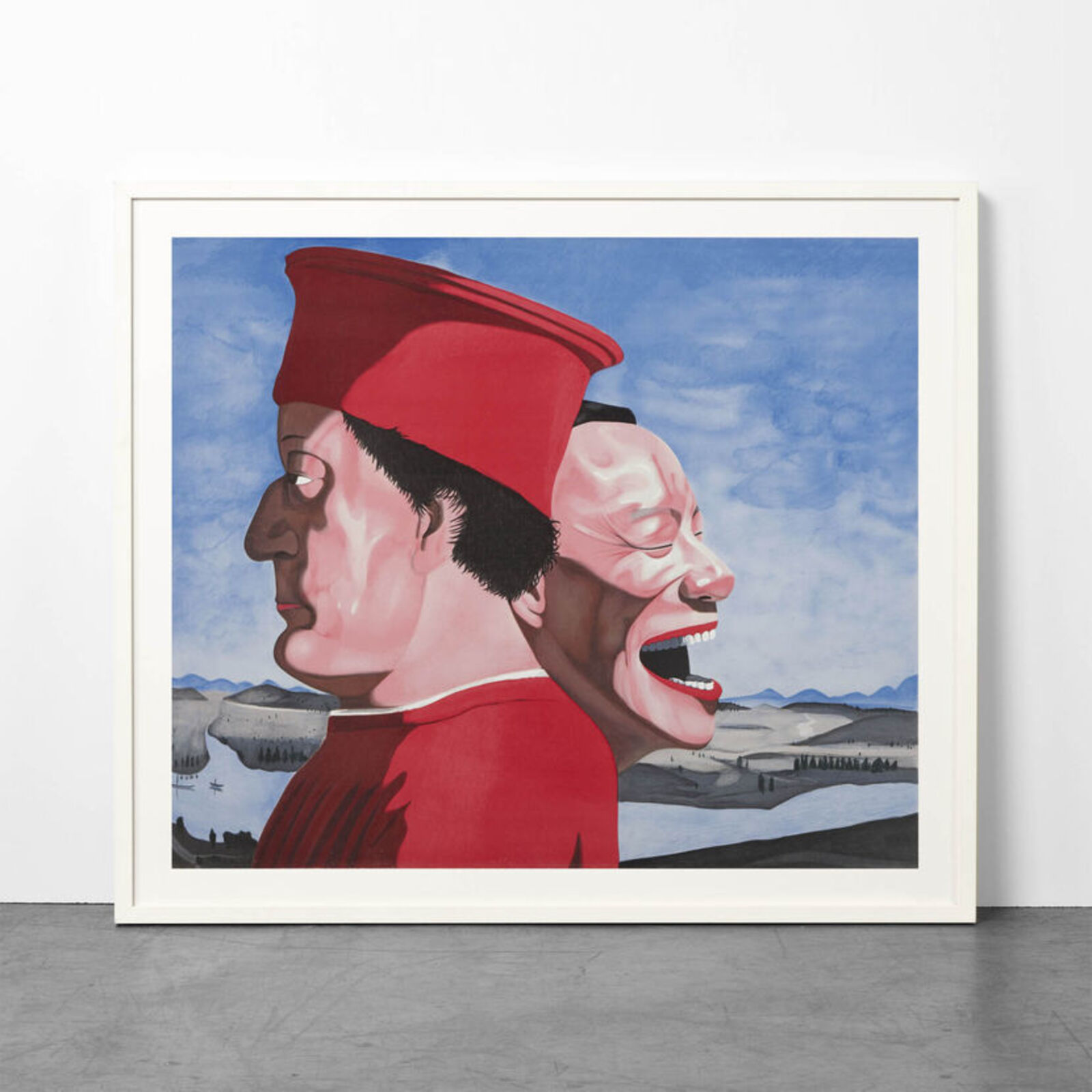 Artwork by Yue Minjun, Snatched Ecstasy (Portfolio of 20), Made of Lithography 