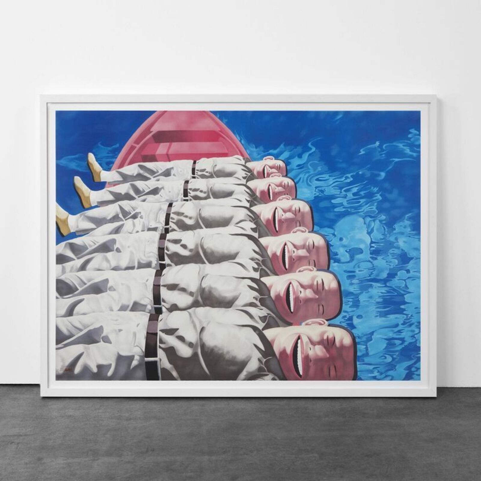 Artwork by Yue Minjun, Snatched Ecstasy (Portfolio of 20), Made of Lithography 