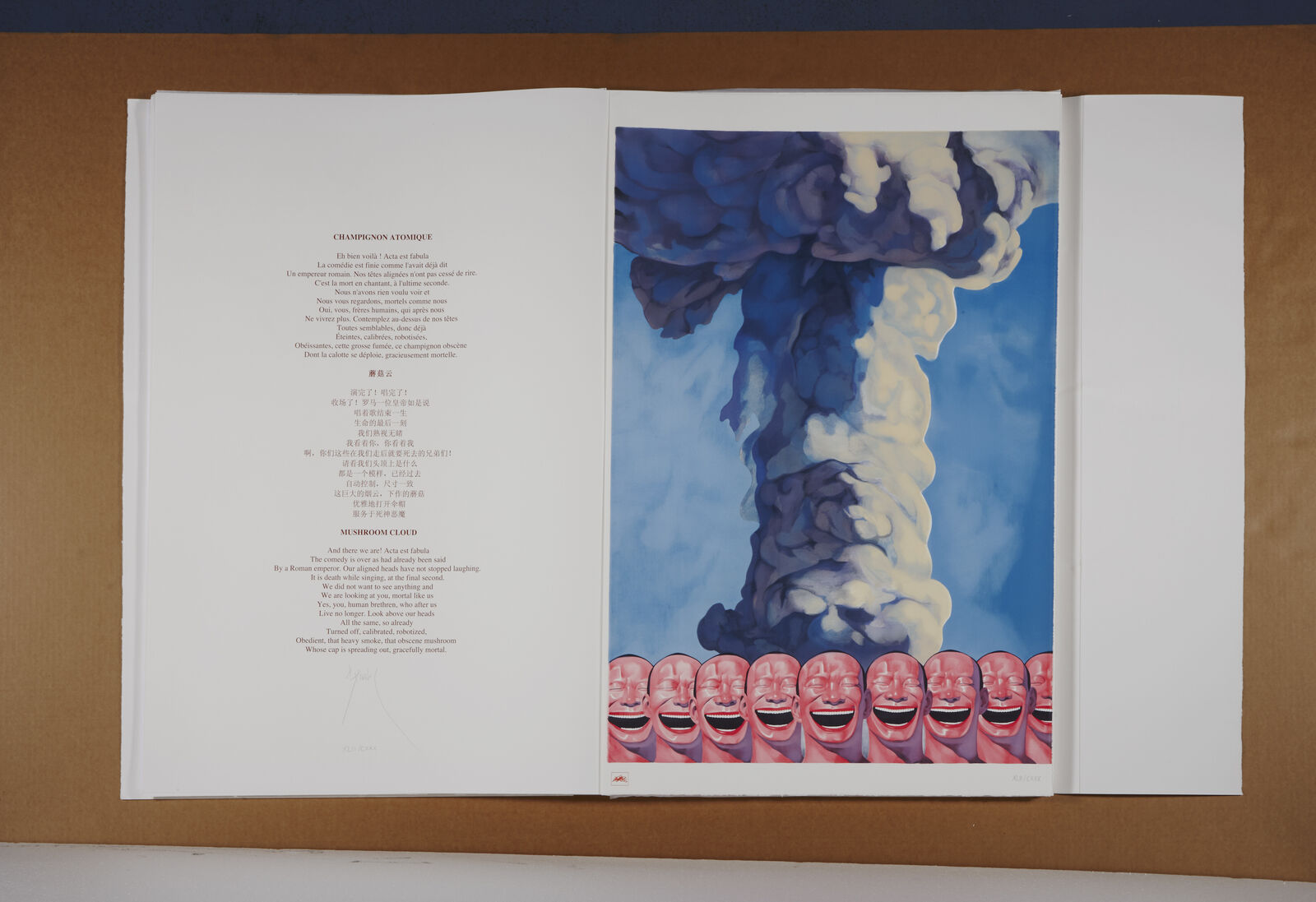 Artwork by Yue Minjun, Snatched Ecstasy (Portfolio of 20), Made of Lithography 