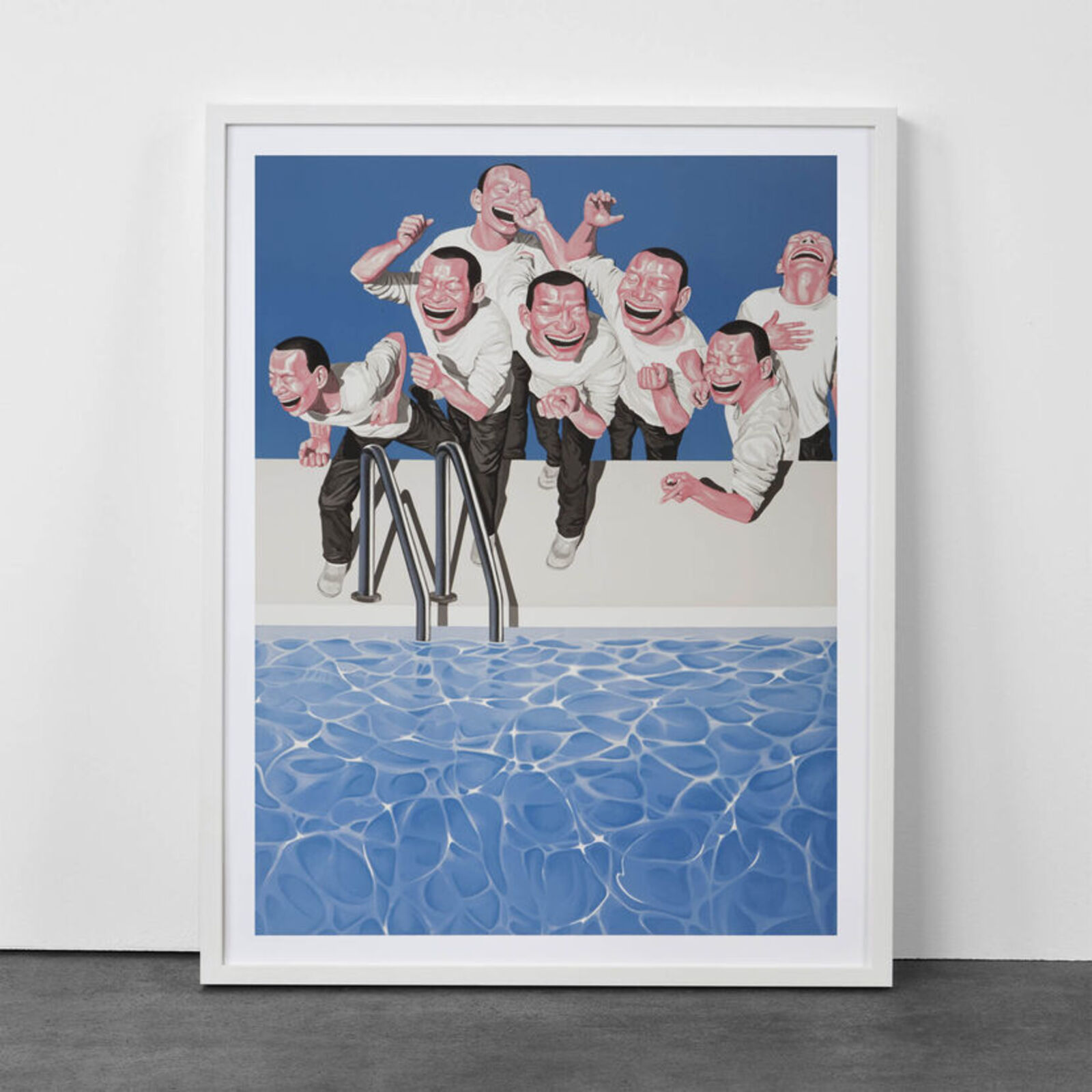 Artwork by Yue Minjun, Snatched Ecstasy (Portfolio of 20), Made of Lithography 