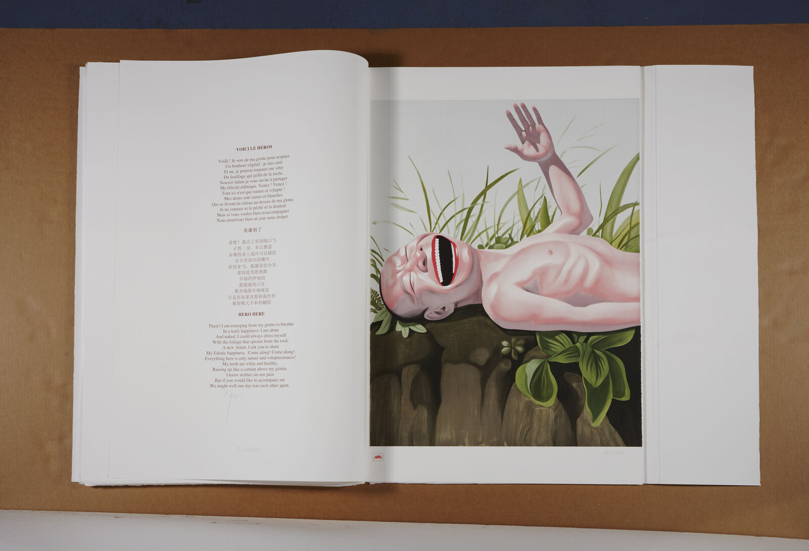 Artwork by Yue Minjun, Snatched Ecstasy (Portfolio of 20), Made of Lithography 