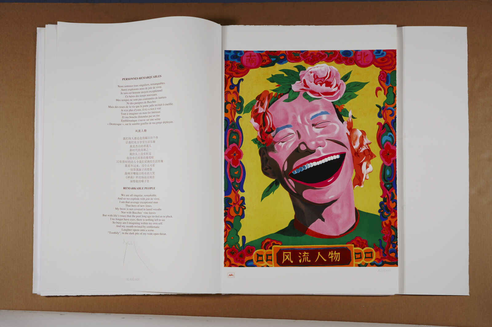 Artwork by Yue Minjun, Snatched Ecstasy (Portfolio of 20), Made of Lithography 