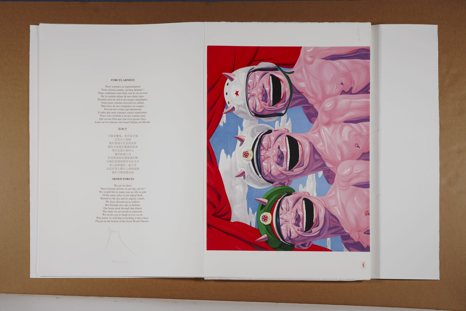 Artwork by Yue Minjun, Snatched Ecstasy (Portfolio of 20), Made of Lithography 