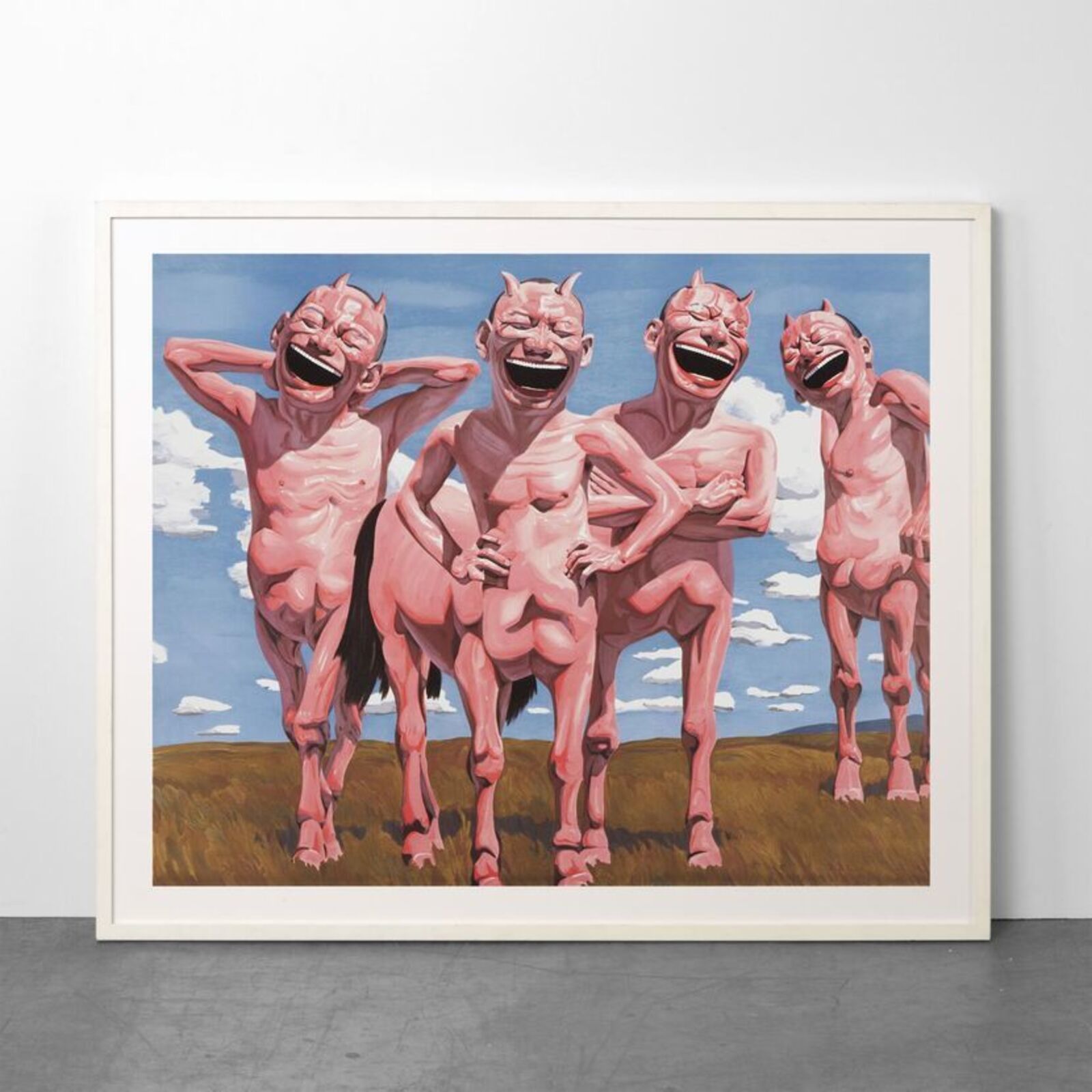 Artwork by Yue Minjun, Snatched Ecstasy (Portfolio of 20), Made of Lithography 