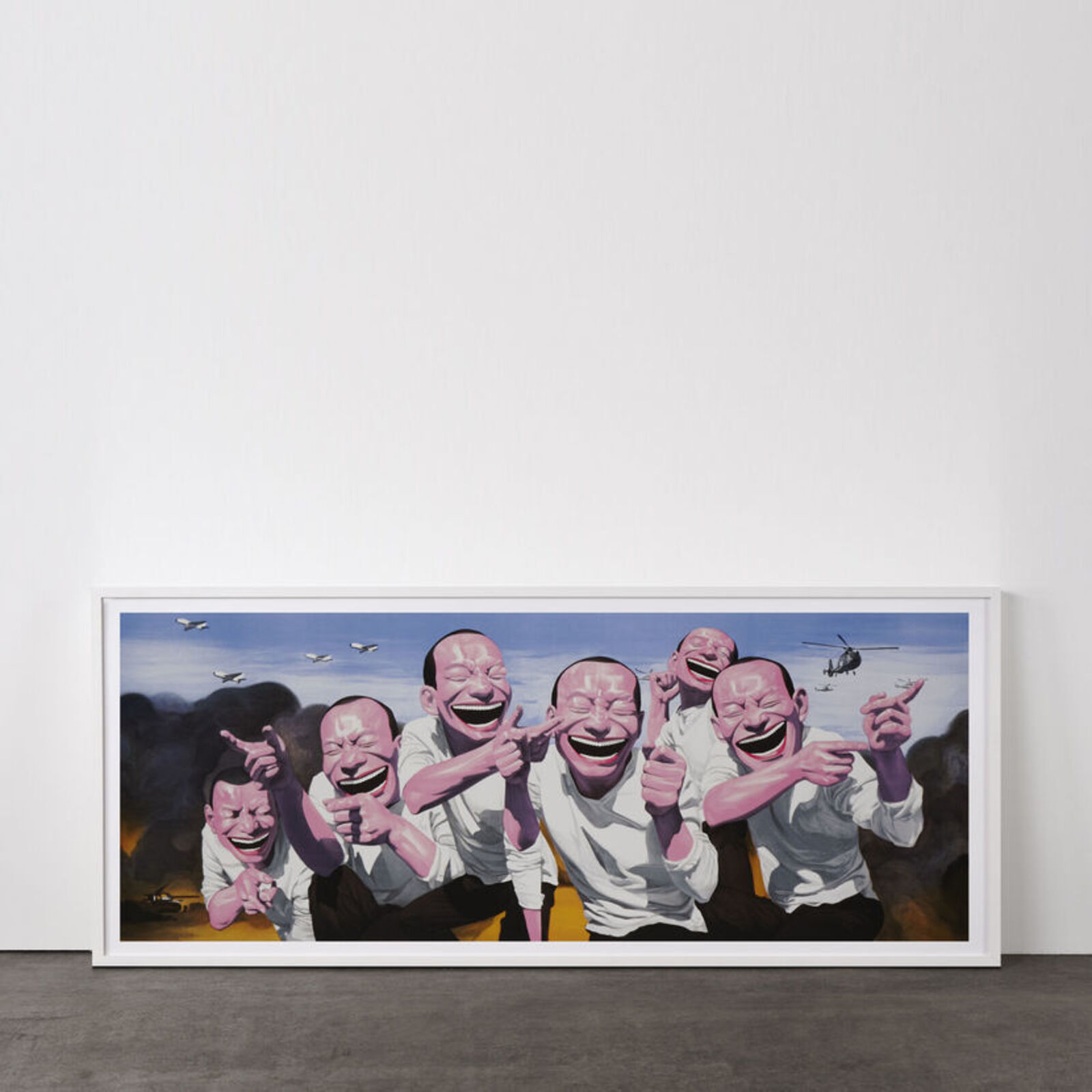 Artwork by Yue Minjun, Snatched Ecstasy (Portfolio of 20), Made of Lithography 