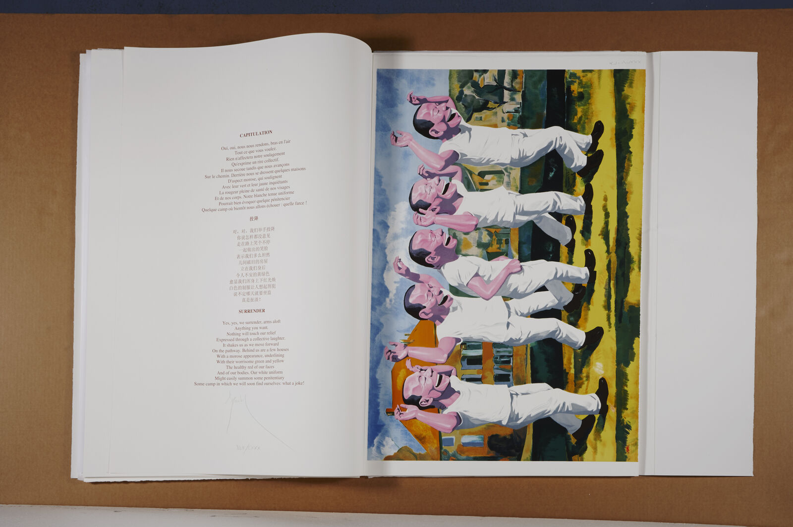 Artwork by Yue Minjun, Snatched Ecstasy (Portfolio of 20), Made of Lithography 