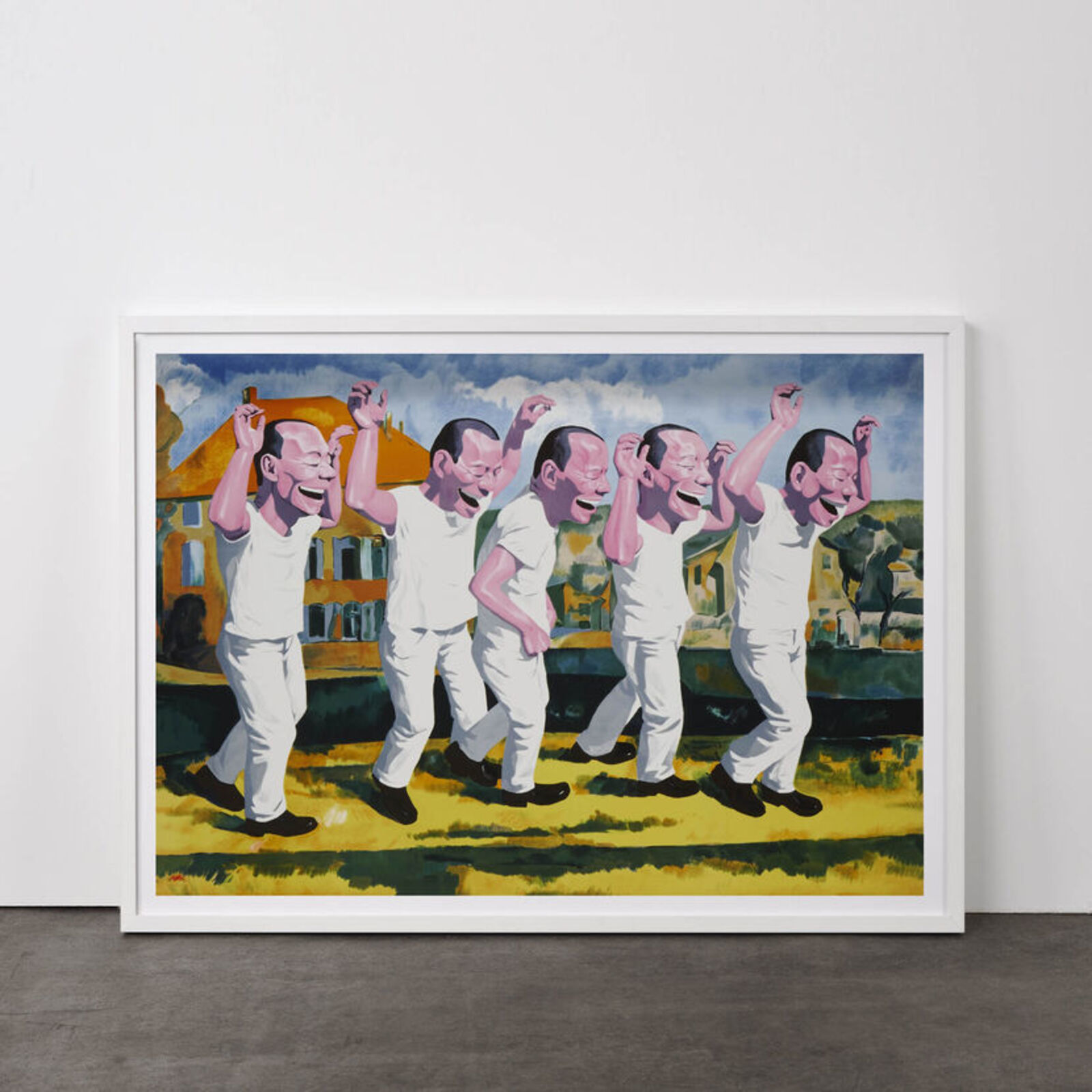 Artwork by Yue Minjun, Snatched Ecstasy (Portfolio of 20), Made of Lithography 