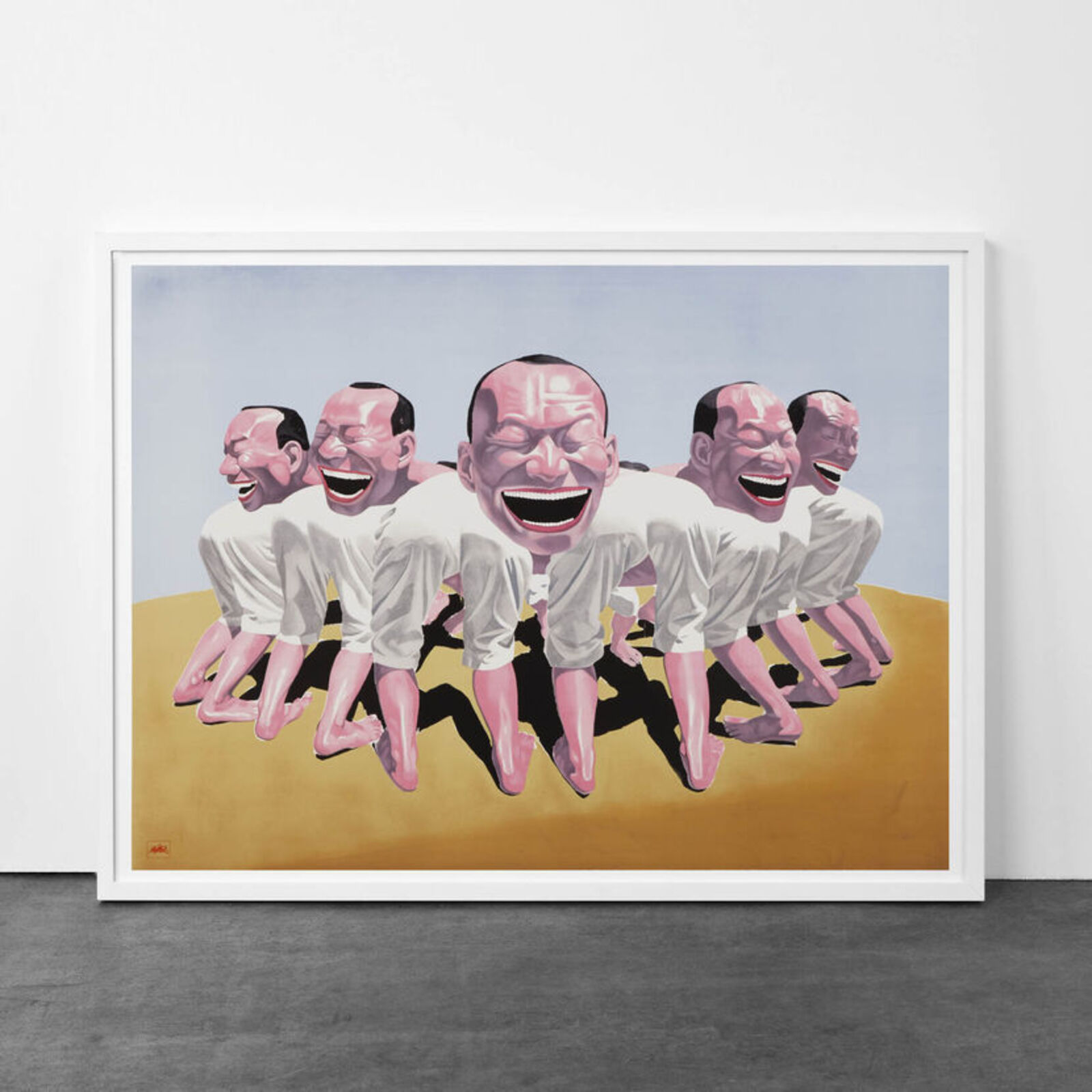 Artwork by Yue Minjun, Snatched Ecstasy (Portfolio of 20), Made of Lithography 