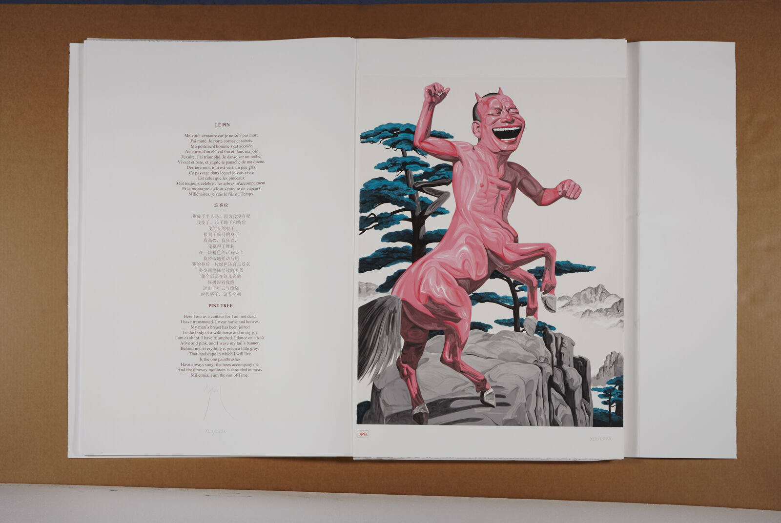 Artwork by Yue Minjun, Snatched Ecstasy (Portfolio of 20), Made of Lithography 