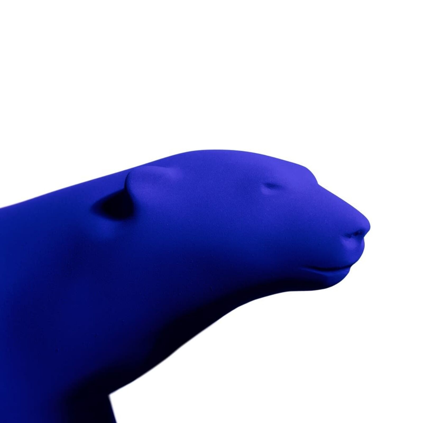 Artwork by Yves Klein, L'Ours Pompon, Made of Handmade Resin with IKB Finishing 