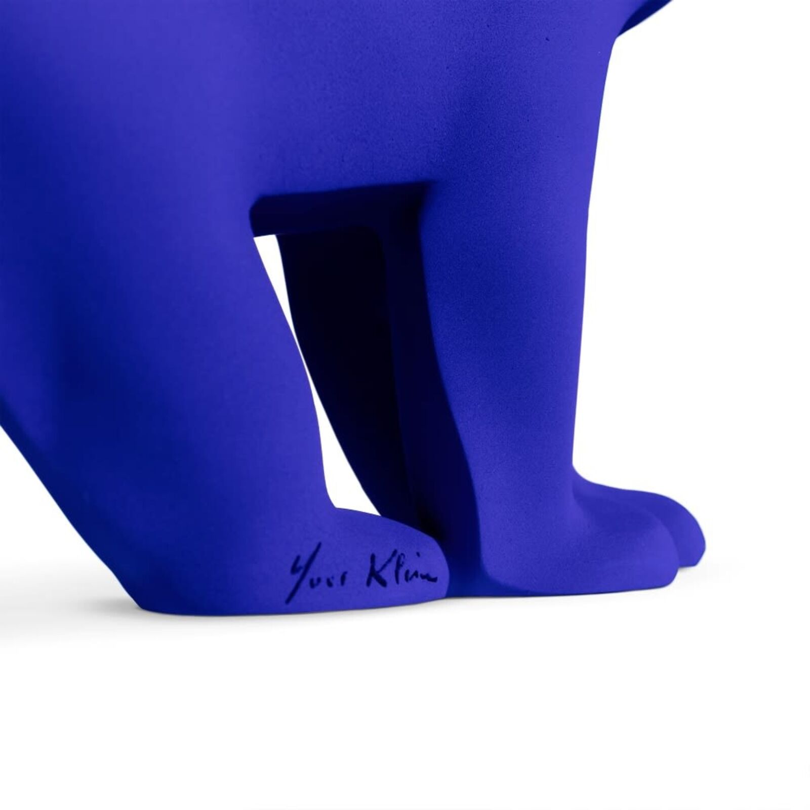Artwork by Yves Klein, L'Ours Pompon, Made of Handmade Resin with IKB Finishing 