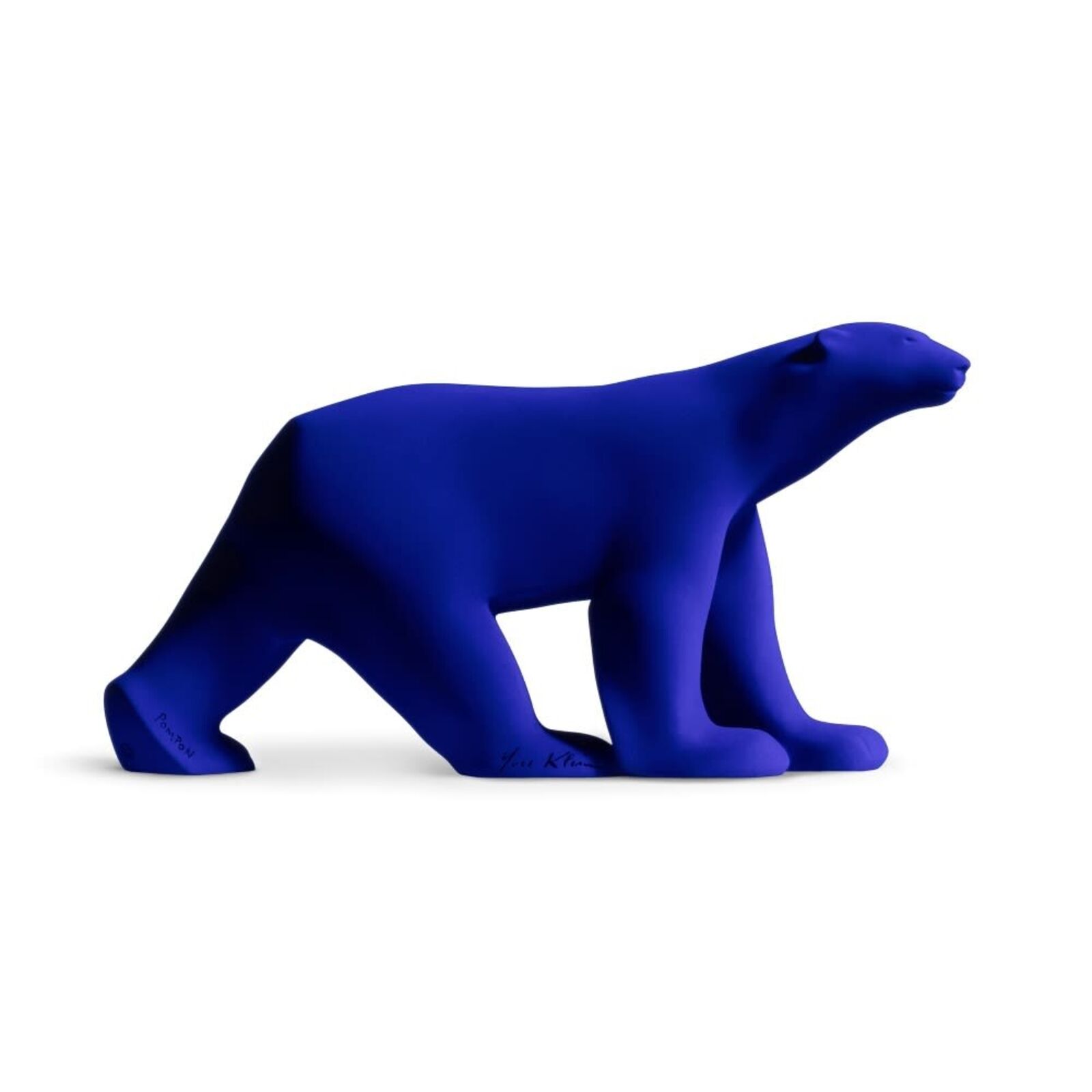 Artwork by Yves Klein, L'Ours Pompon, Made of Handmade Resin with IKB Finishing 
