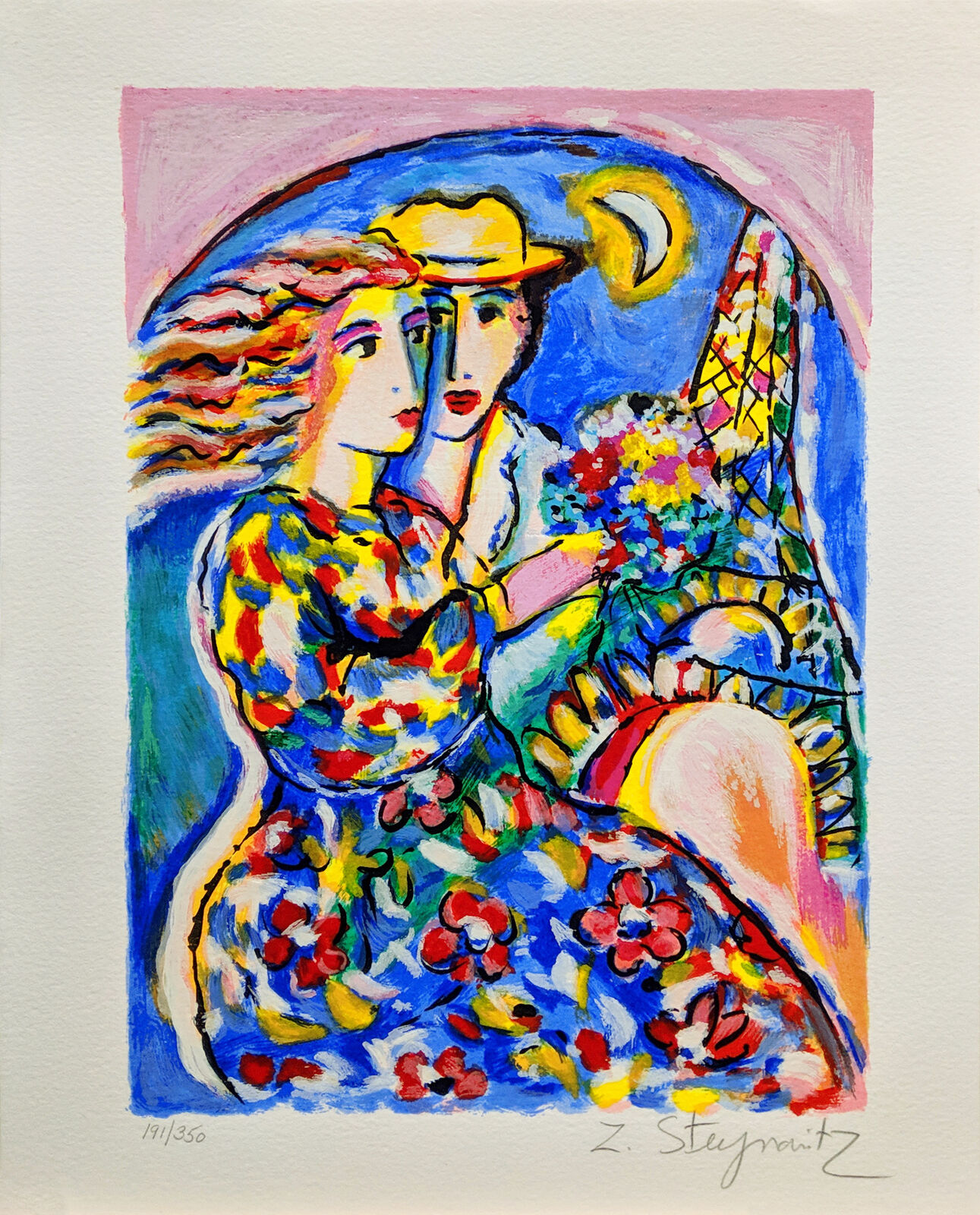 EIFFEL TOWER BY THE MOONLIGHT by Zamy Steynovitz, circa 1990
