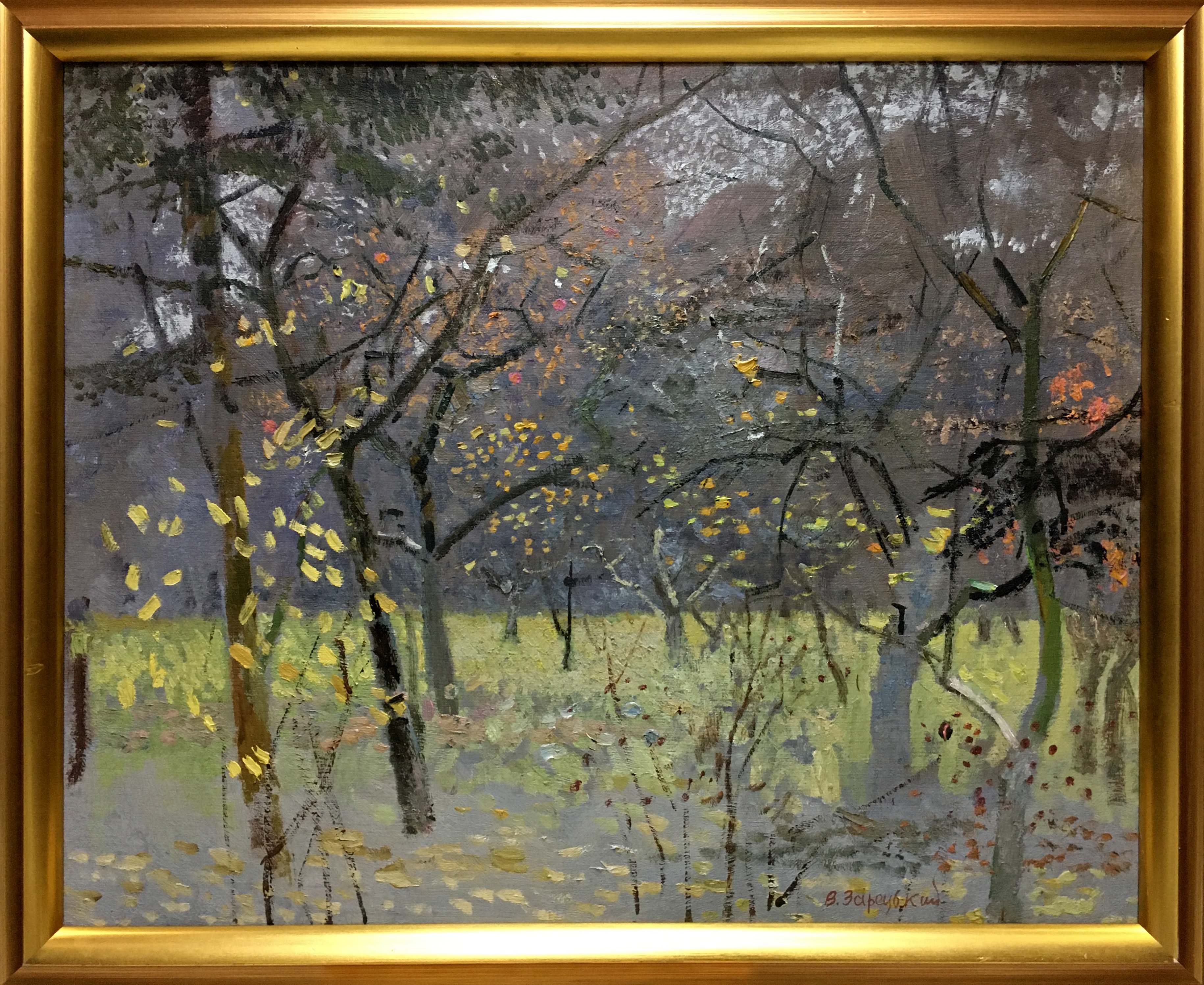 Artwork by Viktor Zaretsky, Beautiful forest, Made of Oil, Canvas 