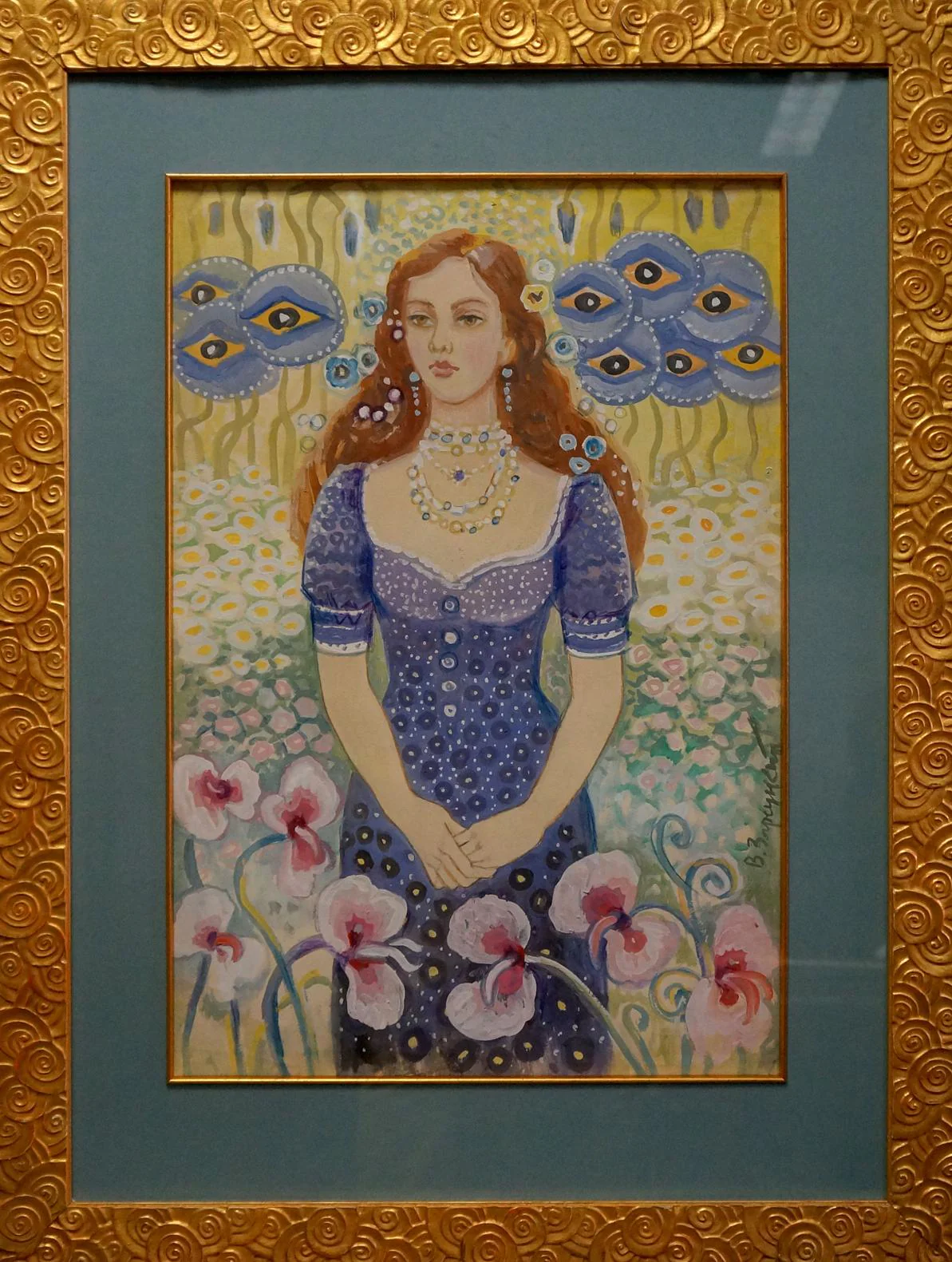The Enigma of Her Gaze by Viktor Zaretsky, null