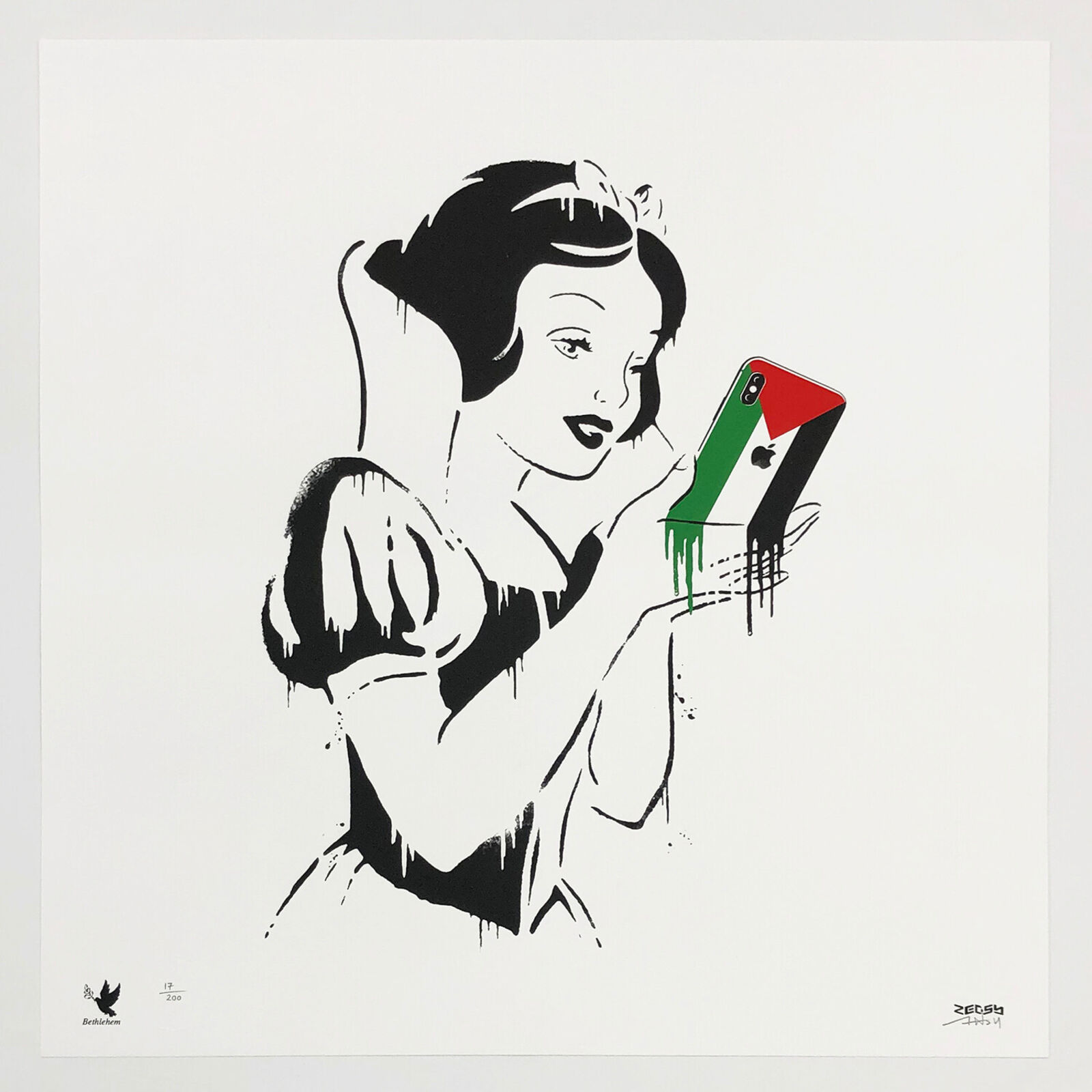 Artwork by Zedsy, Bethlehem Print Set (3 hand signed screen prints), Made of Screen Print 