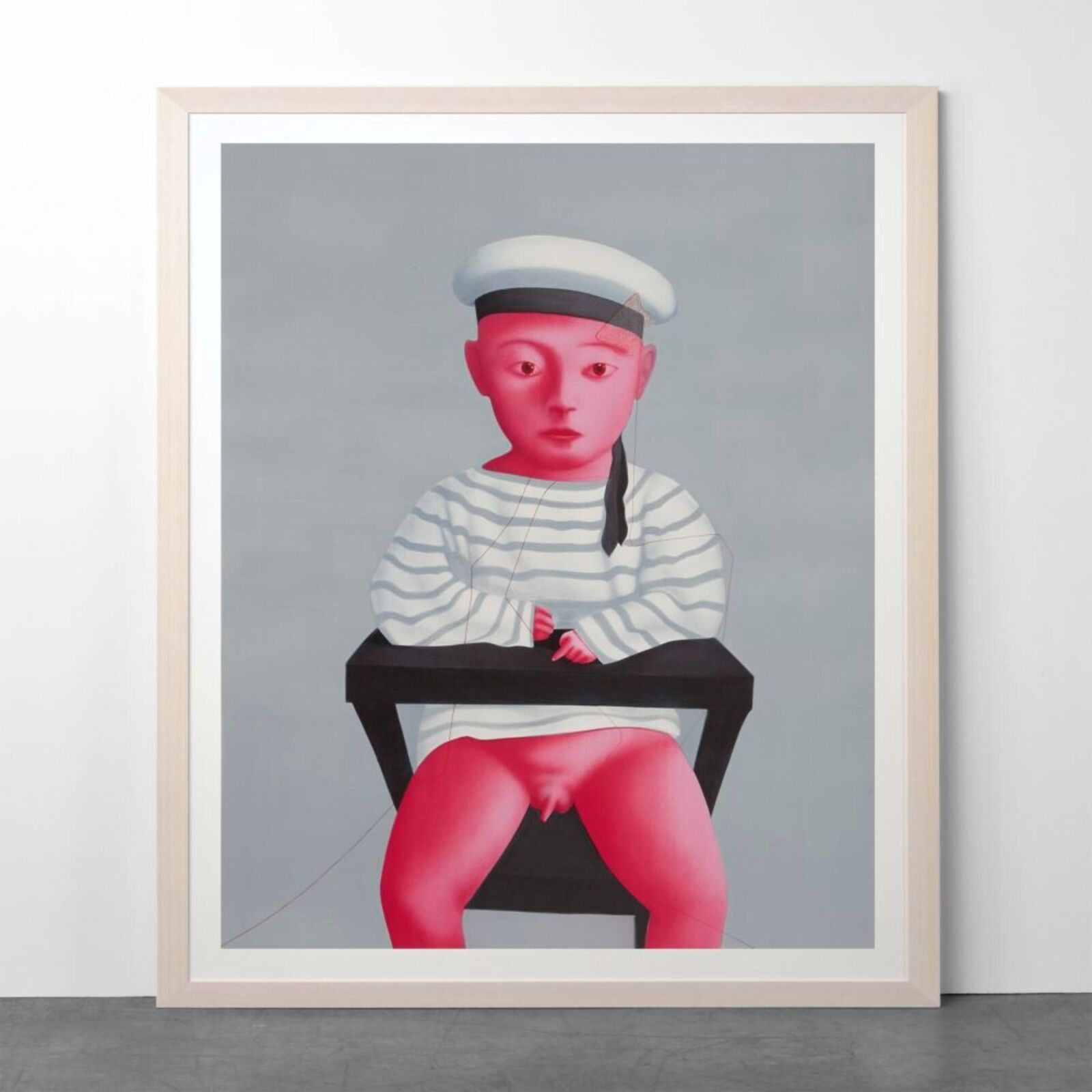 Artwork by Zhang Xiaogang, Baby in a Sailor Suit, Made of Lithograph 