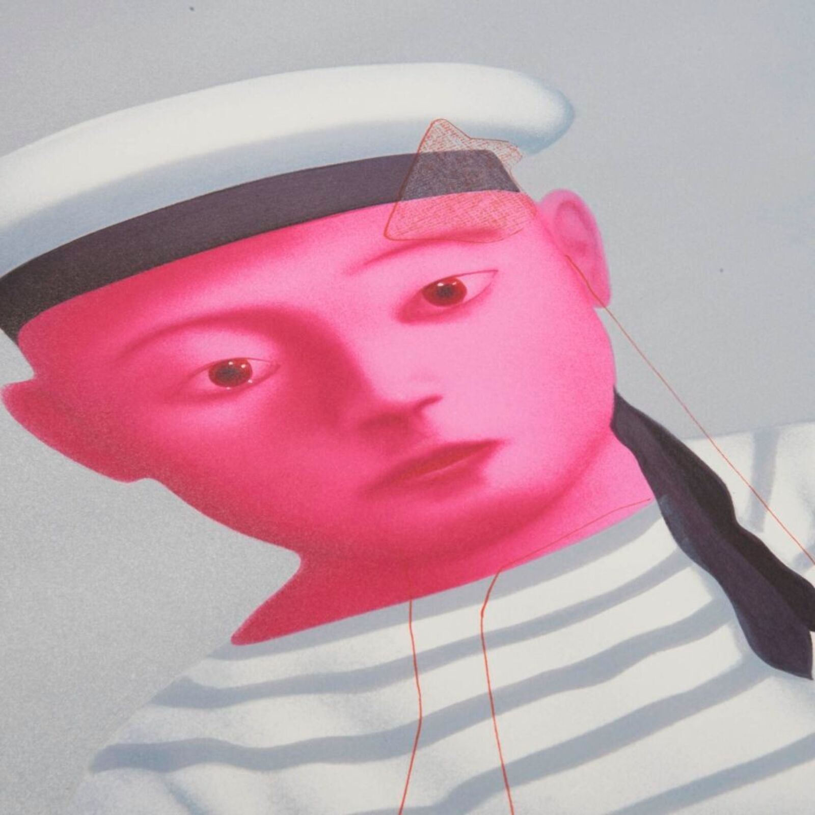 Artwork by Zhang Xiaogang, Baby in a Sailor Suit, Made of Lithograph 