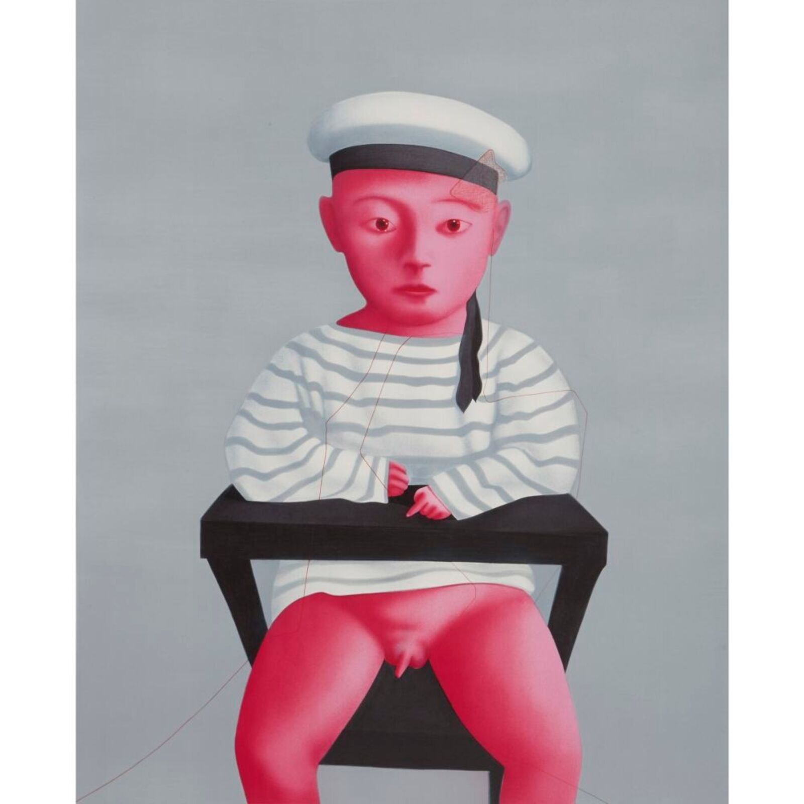Artwork by Zhang Xiaogang, Baby in a Sailor Suit, Made of Lithograph 