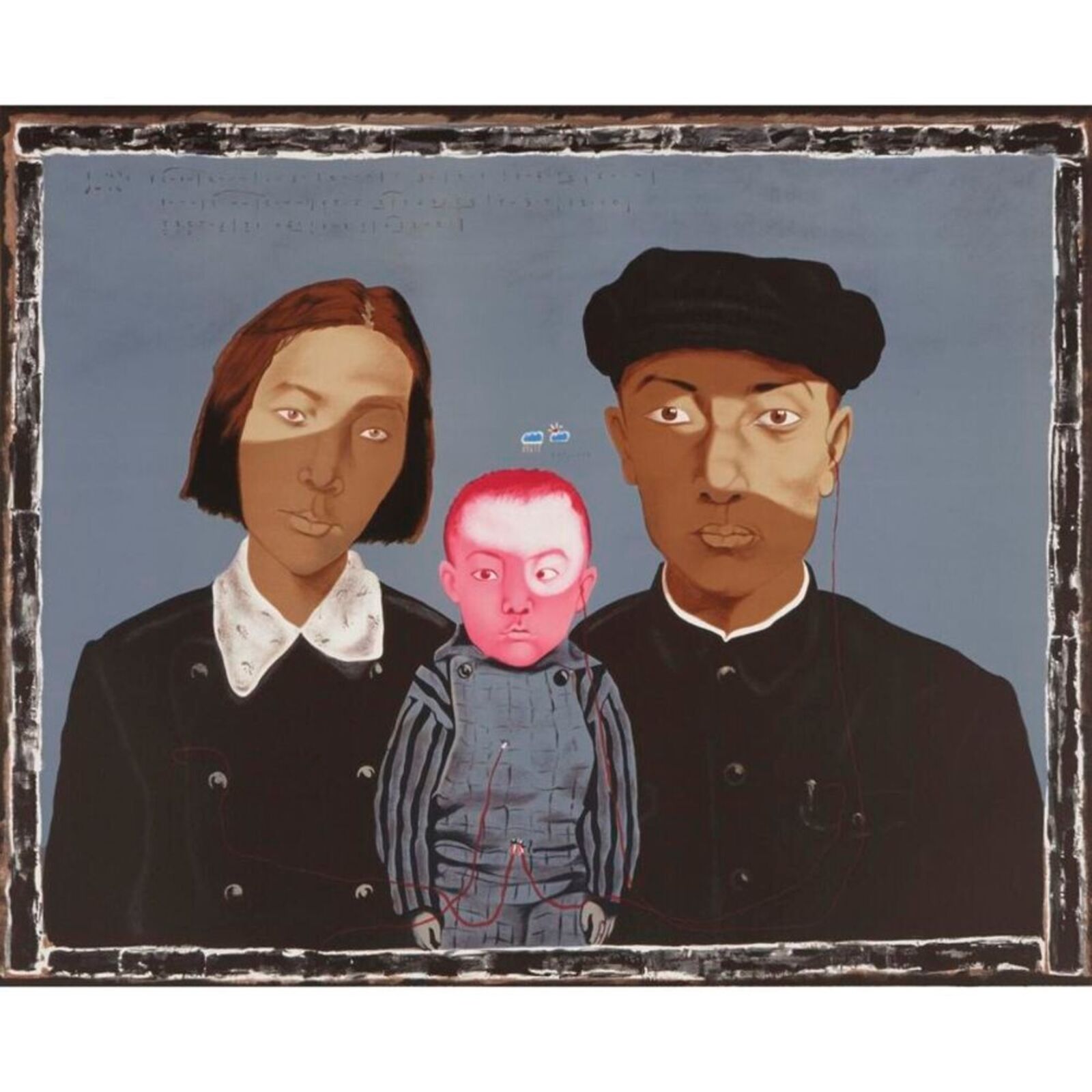 Artwork by Zhang Xiaogang, Bloodline: Big Family, Made of Litography 