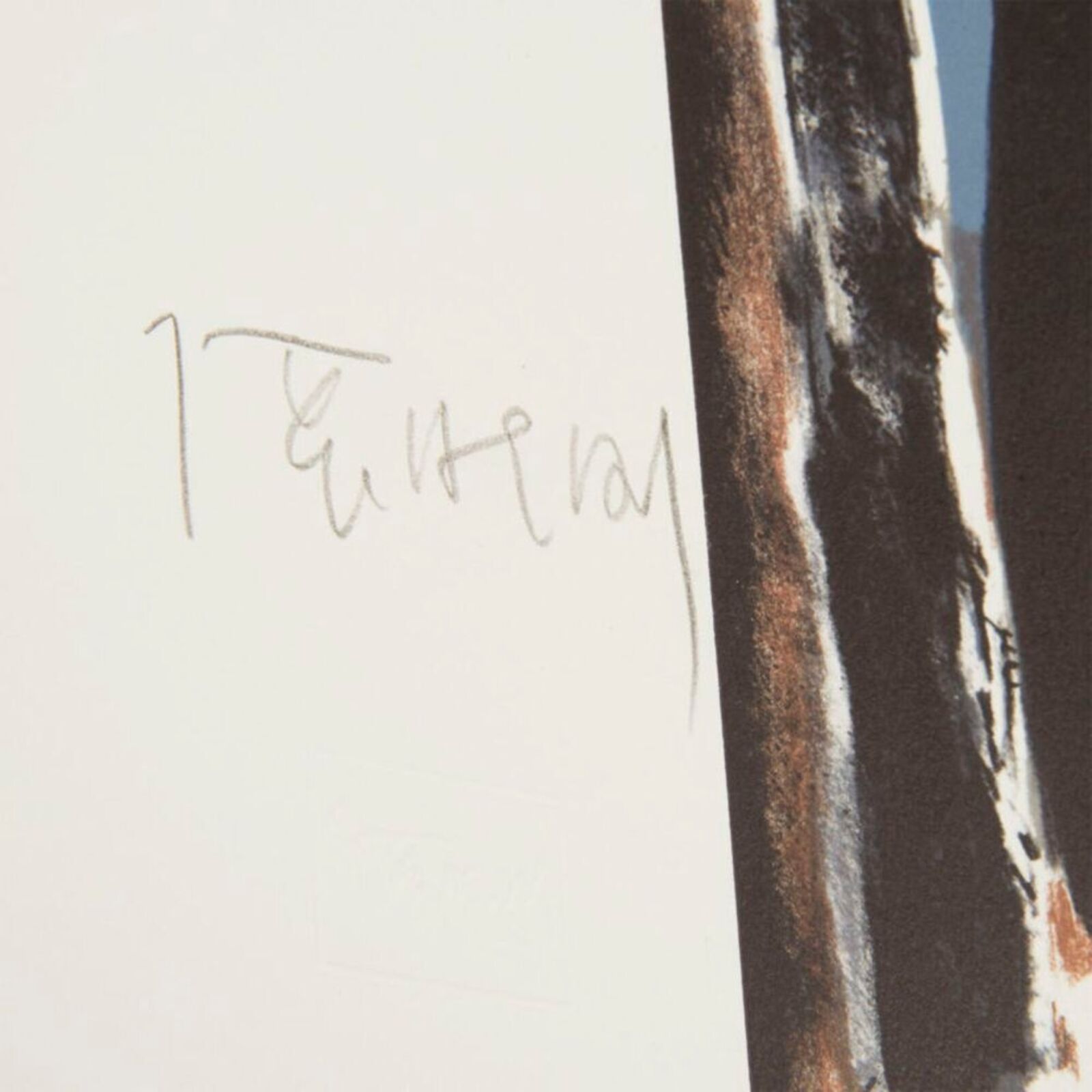 Artwork by Zhang Xiaogang, Bloodline: Big Family, Made of Litography 