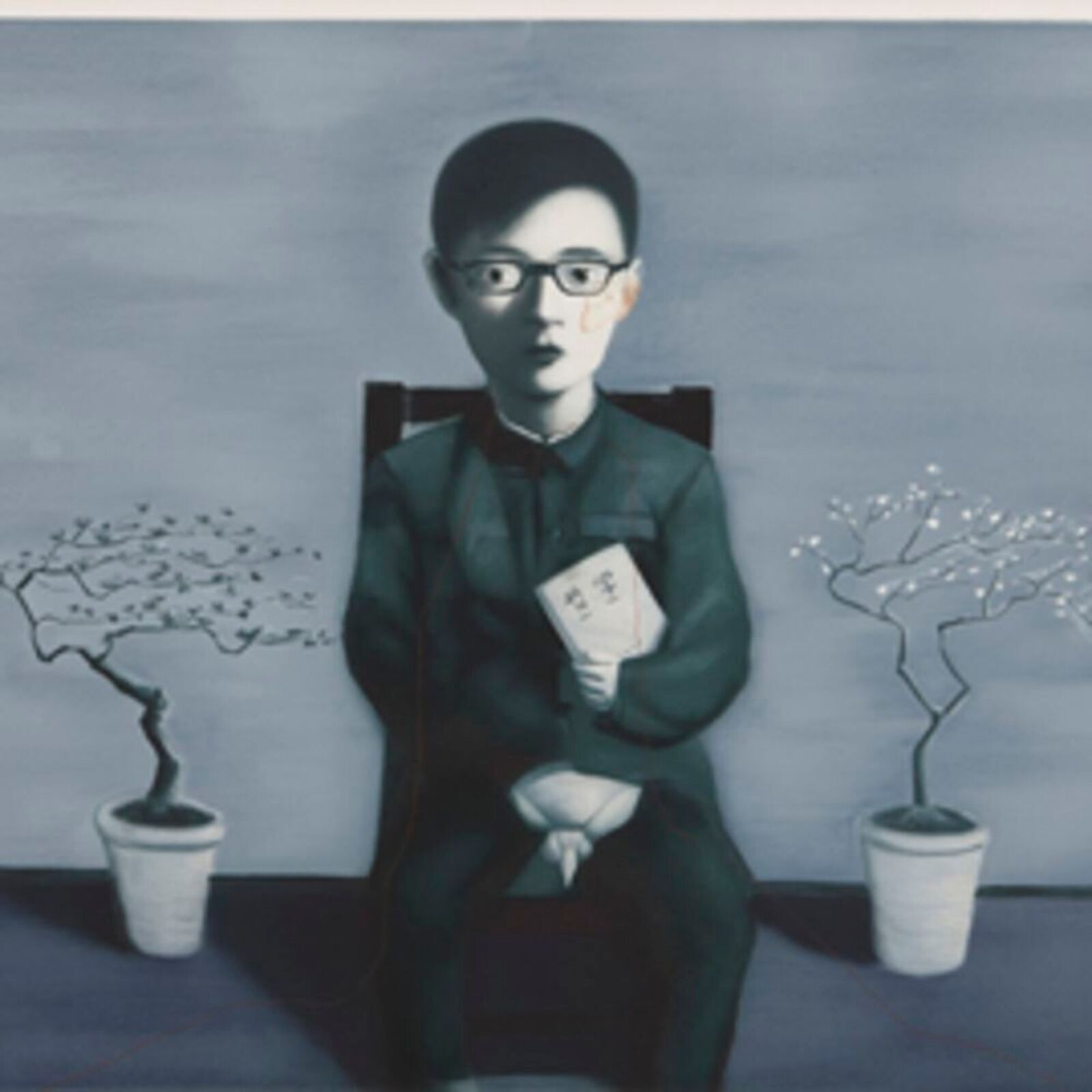 Artwork by Zhang Xiaogang, Boy and Tree, Made of Lithograph 