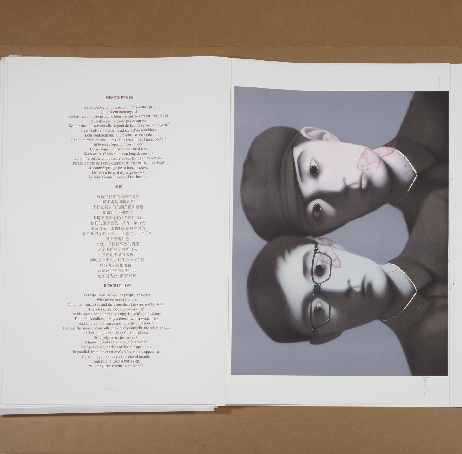 Artwork by Zhang Xiaogang, Description, Made of Lithograph 