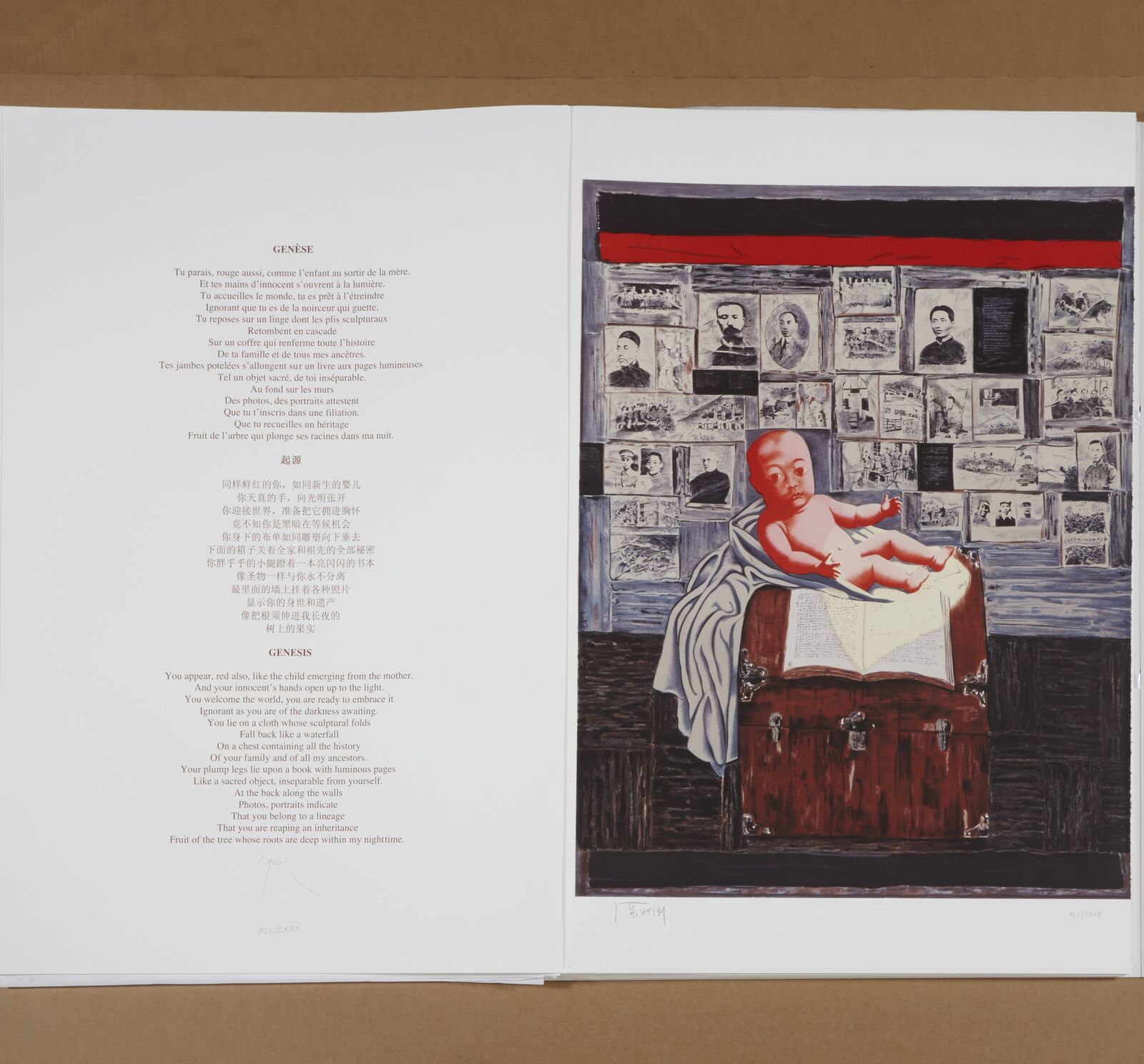 Artwork by Zhang Xiaogang, Genesis, Made of Lithography 