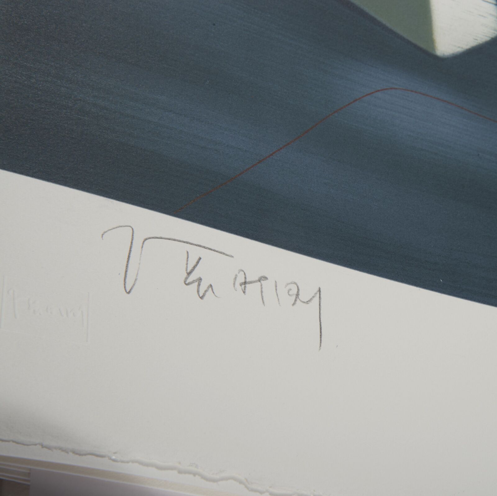 Artwork by Zhang Xiaogang, Girl and Tree, Made of Lithography 