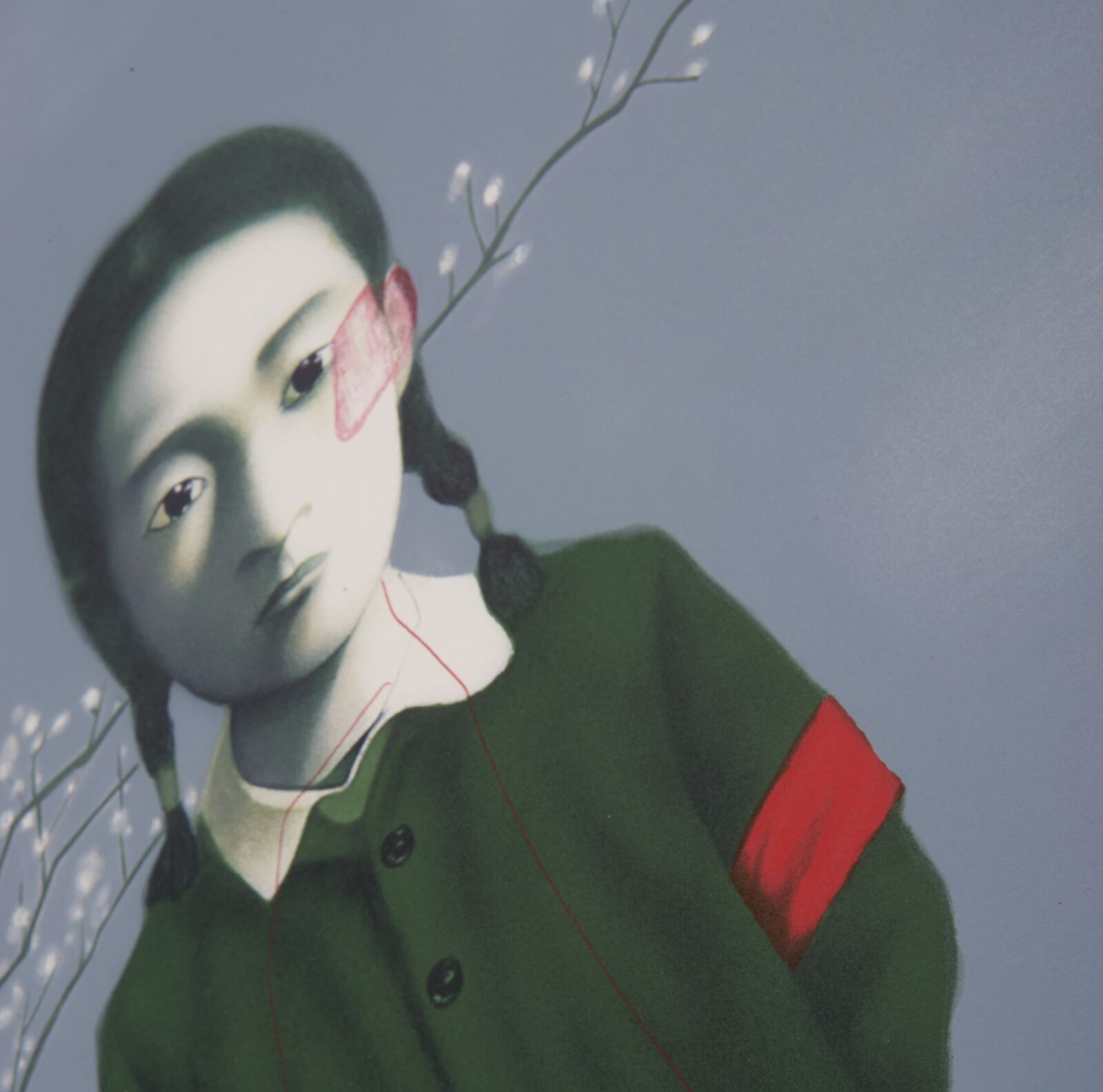 Girl and Tree by Zhang Xiaogang, 2009