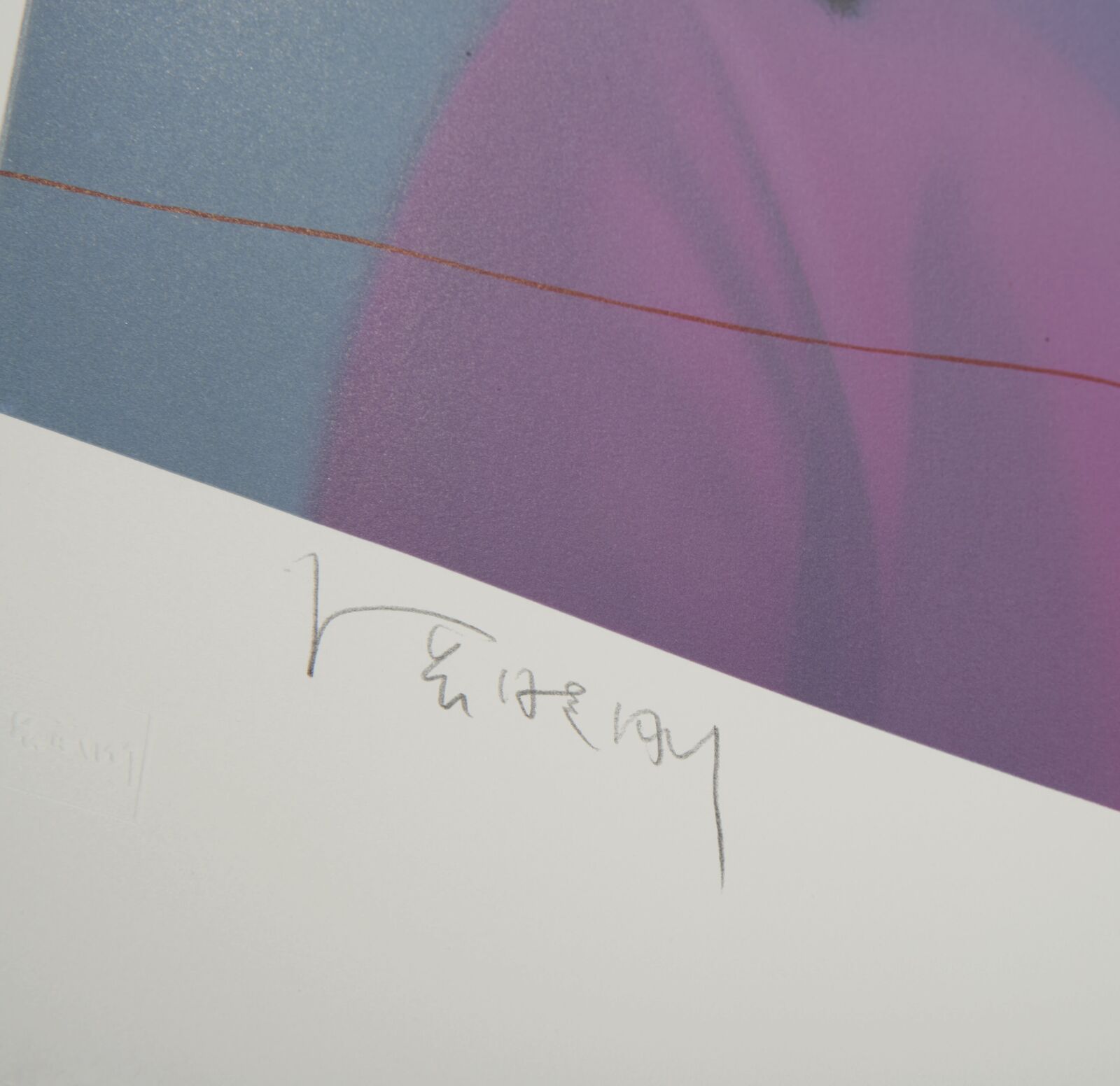 Artwork by Zhang Xiaogang, Girl in Purple, Made of Lithography 