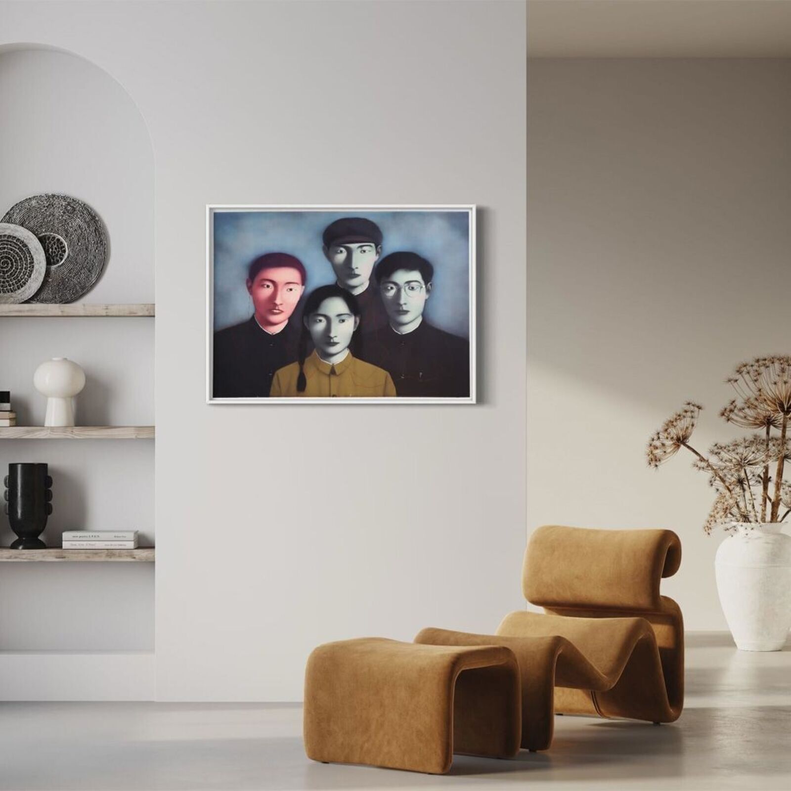 Artwork by Zhang Xiaogang, The Martyr's Blood, Made of Lithograph 