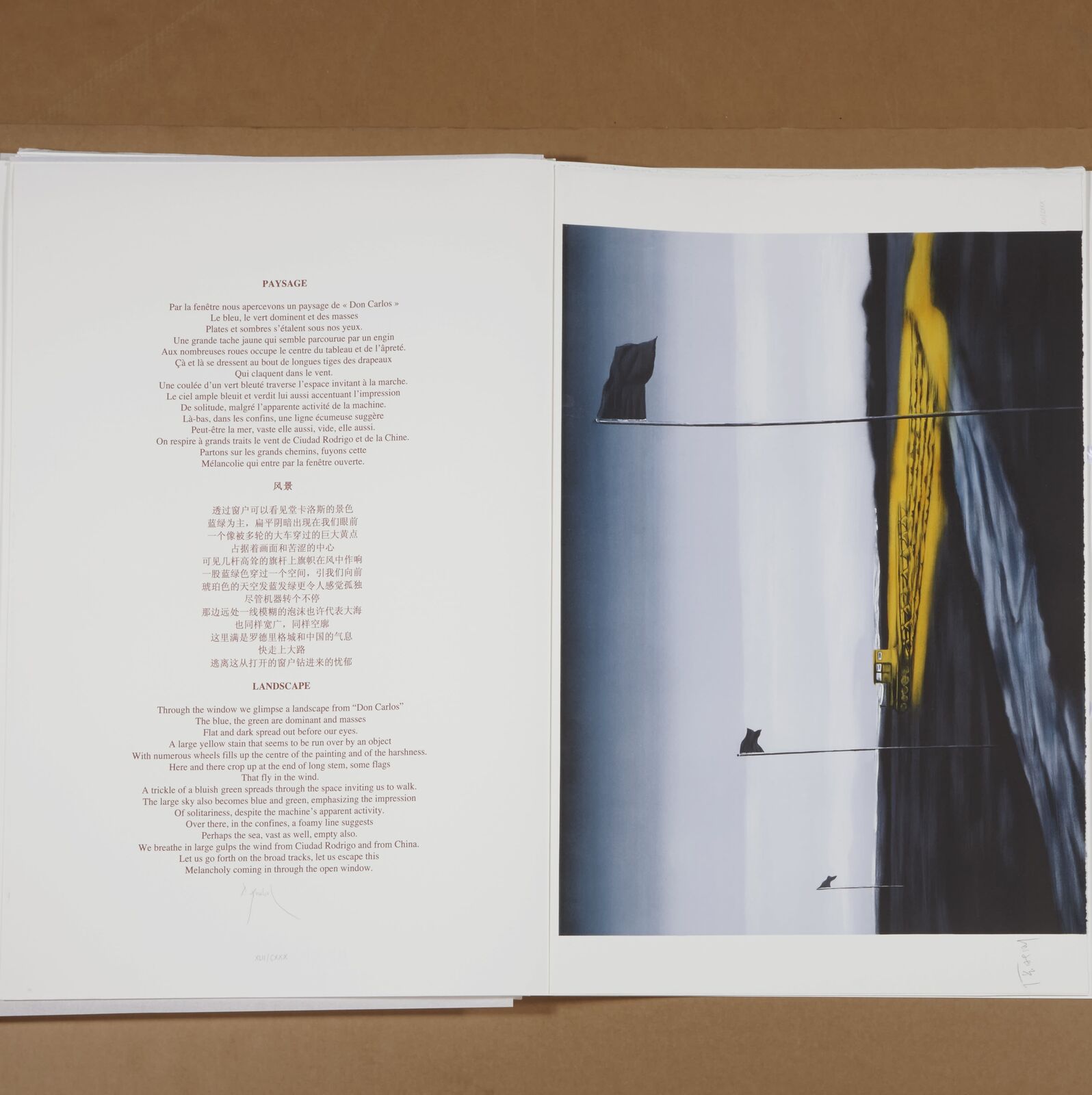 Artwork by Zhang Xiaogang, Landscape, Made of Lithography 