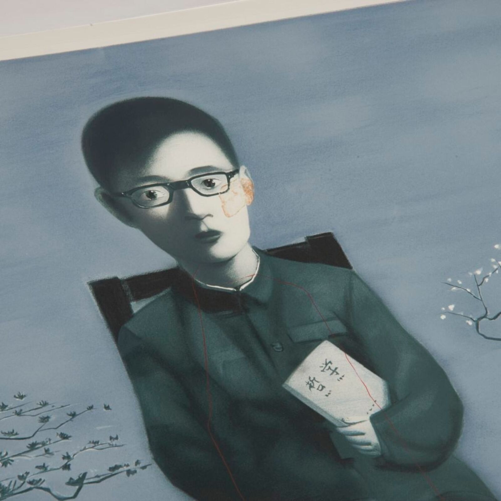 Artwork by Zhang Xiaogang, Boy and Tree, Made of Lithograph 