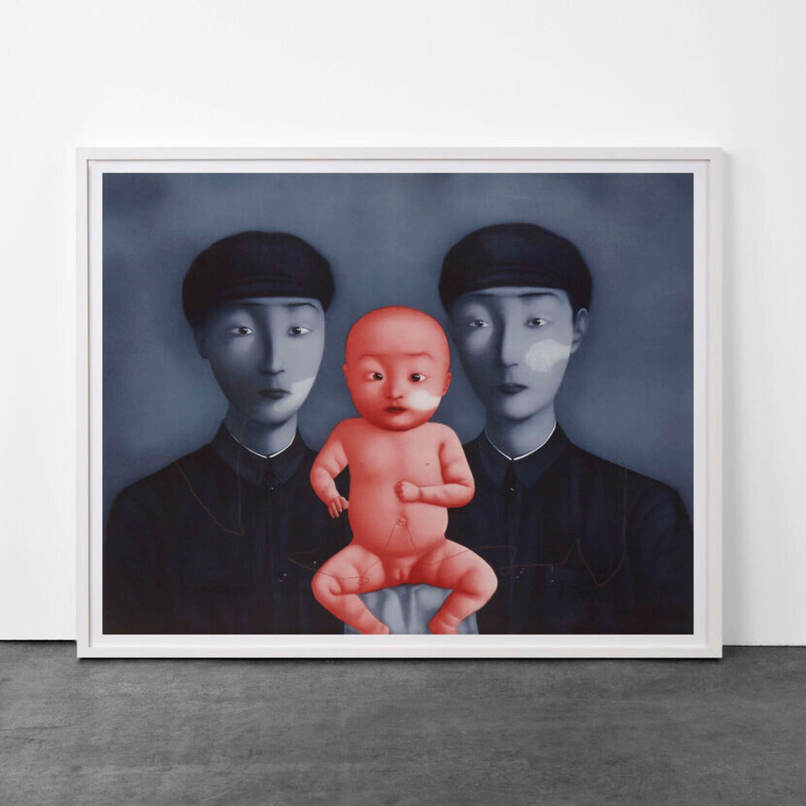 Comrades with Red Baby by Zhang Xiaogang, 2009