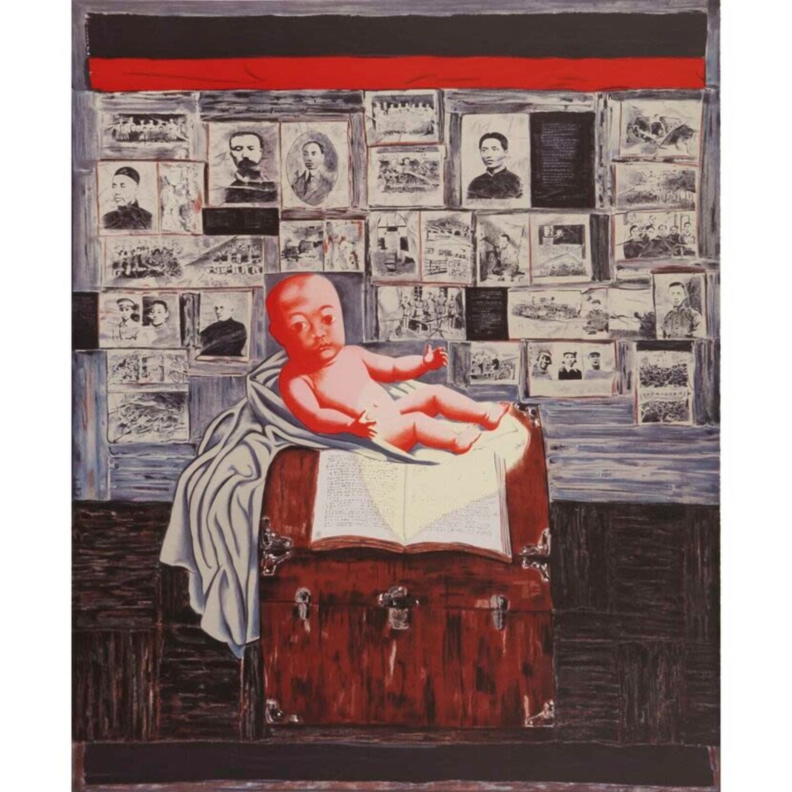 Artwork by Zhang Xiaogang, Genesis, Made of Lithography 