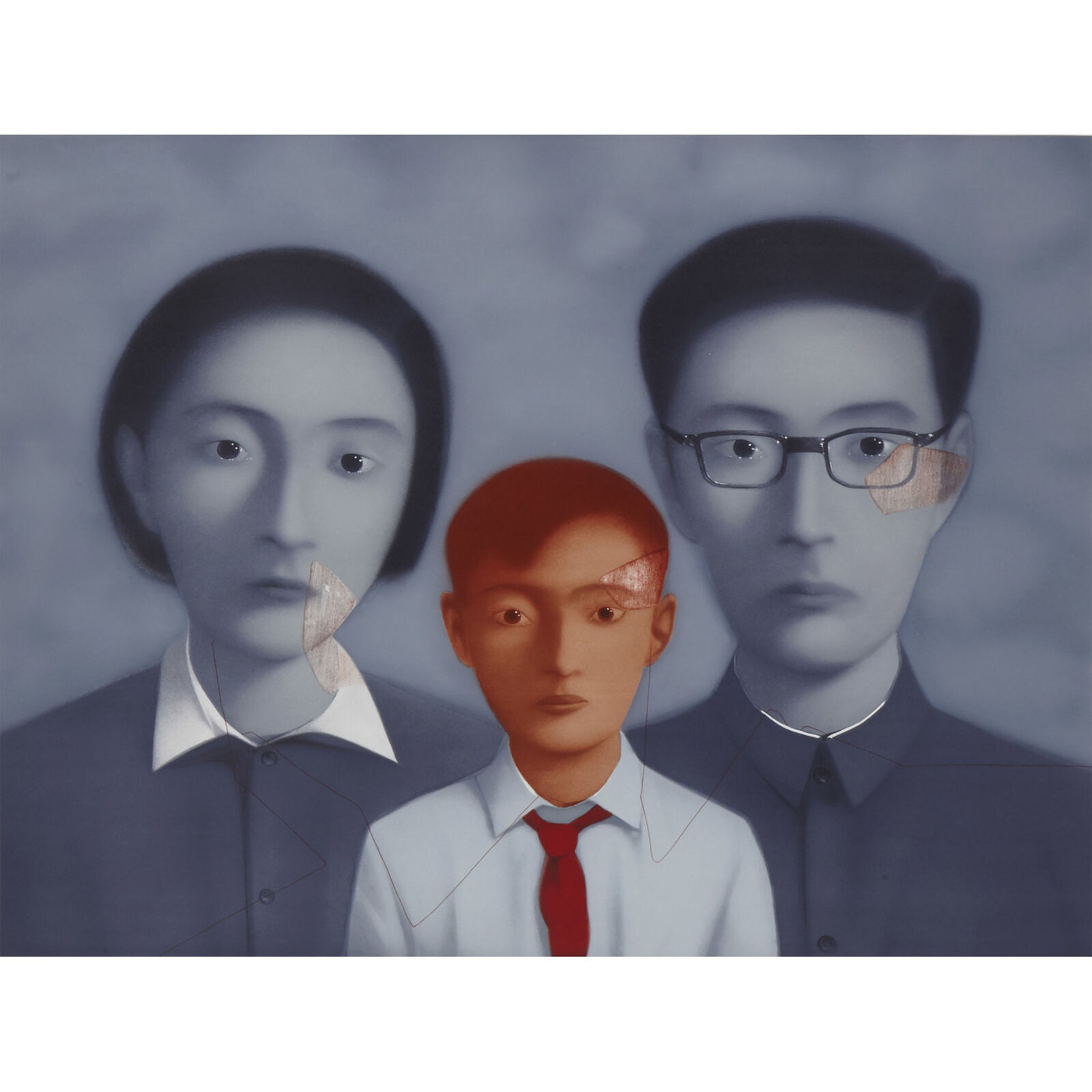 Artwork by Zhang Xiaogang, The Storyteller´s Enchantments (Portfolio of 20), Made of Litography 