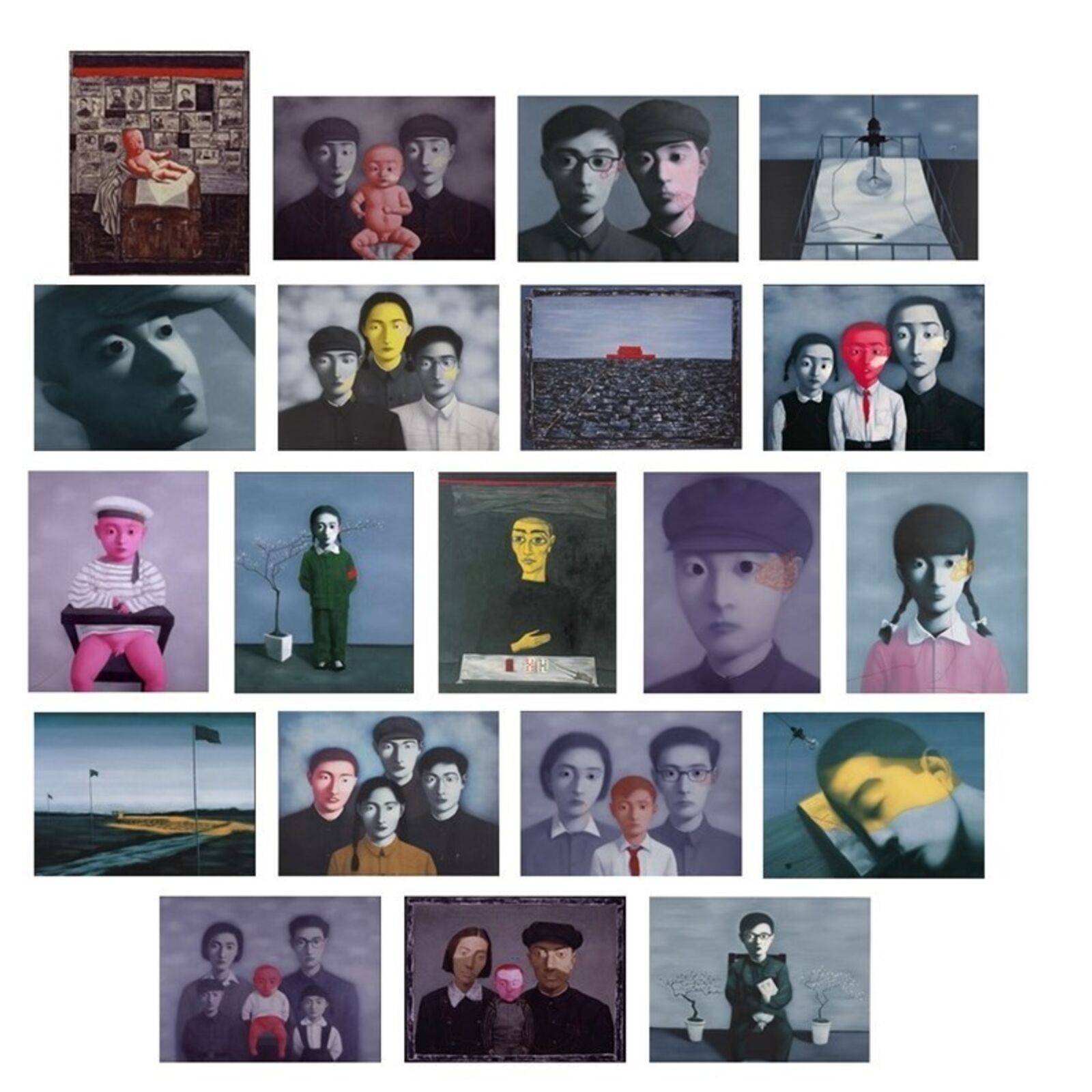 The Storyteller´s Enchantments (Portfolio of 20) by Zhang Xiaogang, 2009