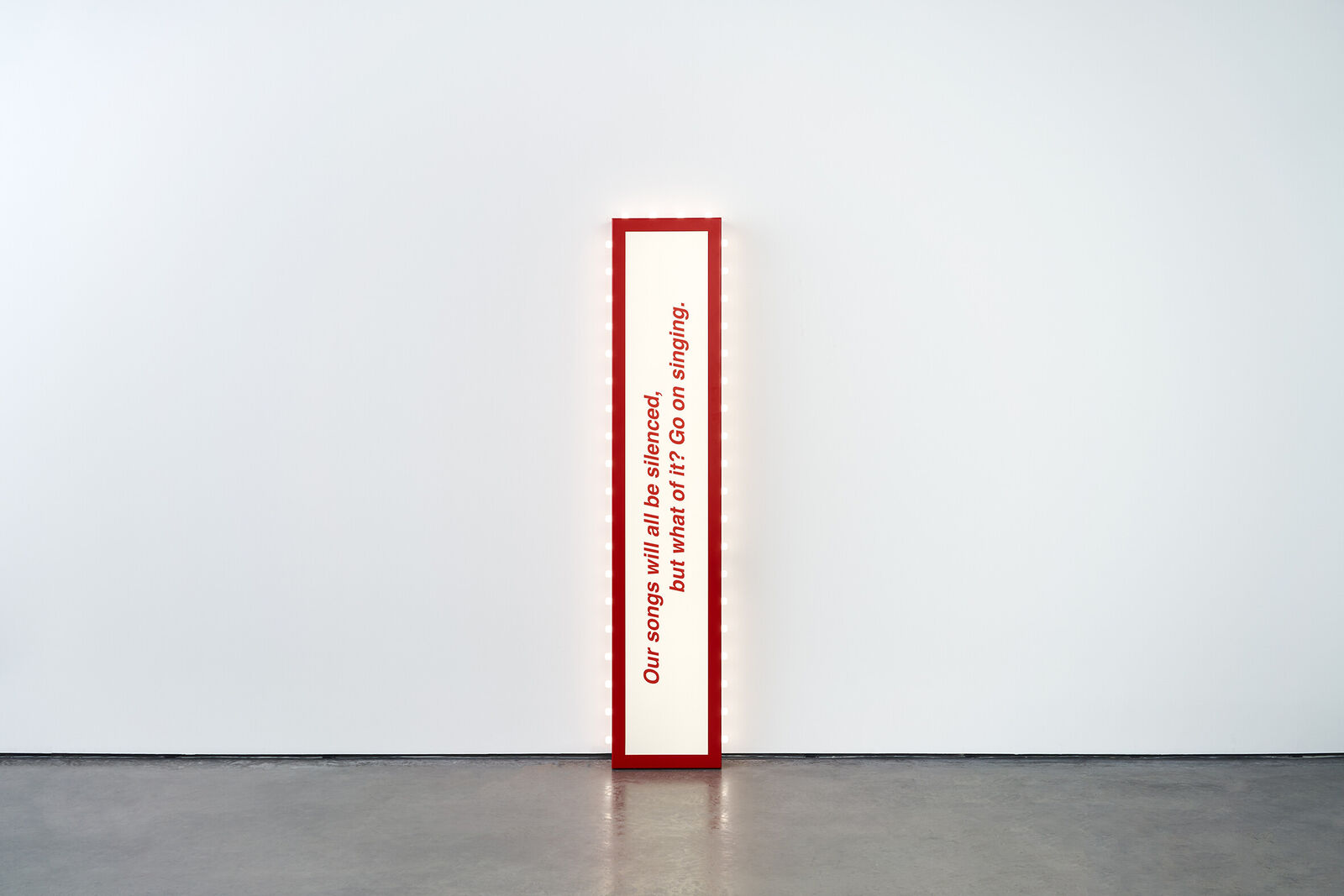 Our songs will all be silenced by Zineb Sedira, 2023