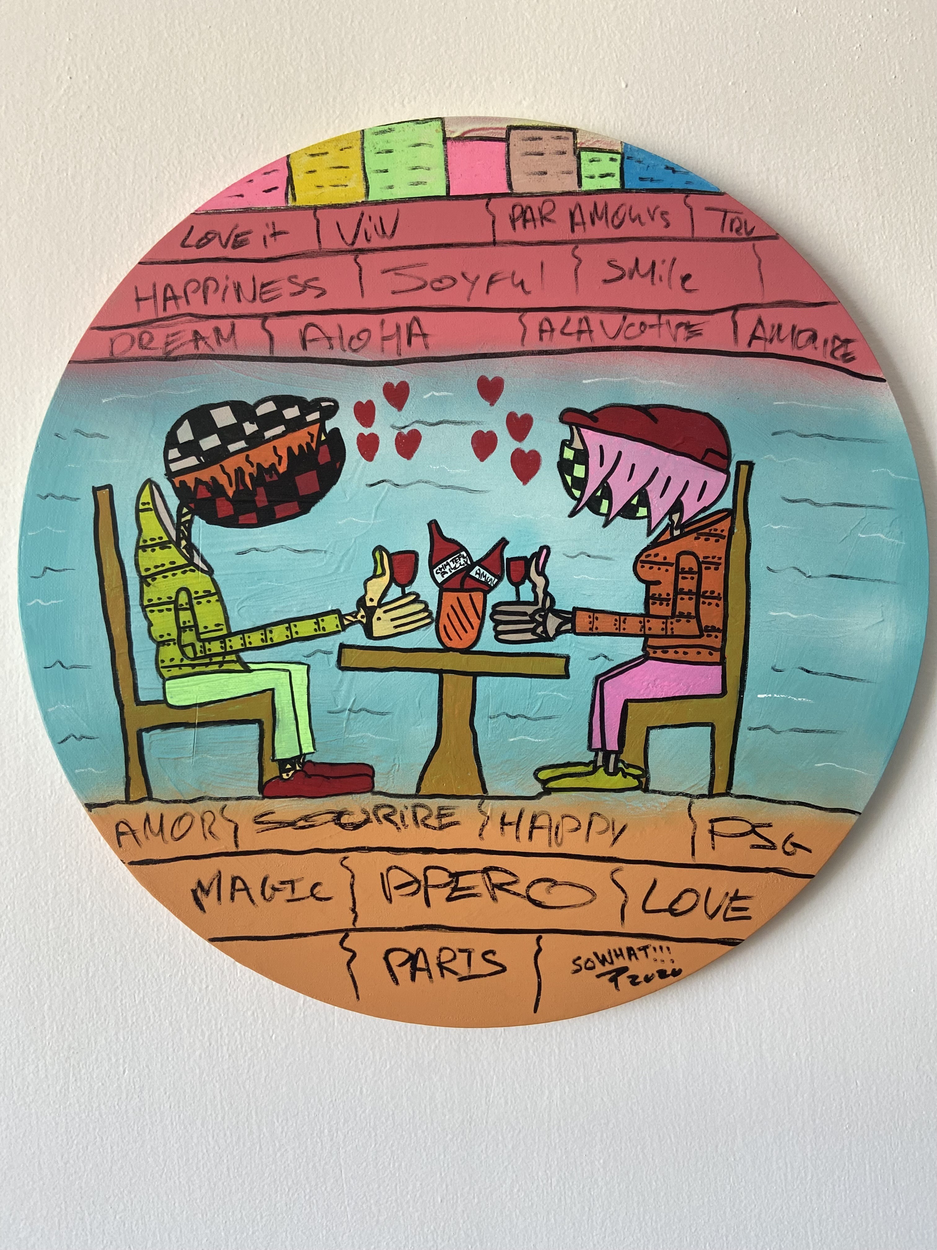 Apero sur la Terasse au Bord de la Seine by Ziv  Lahat, 2020