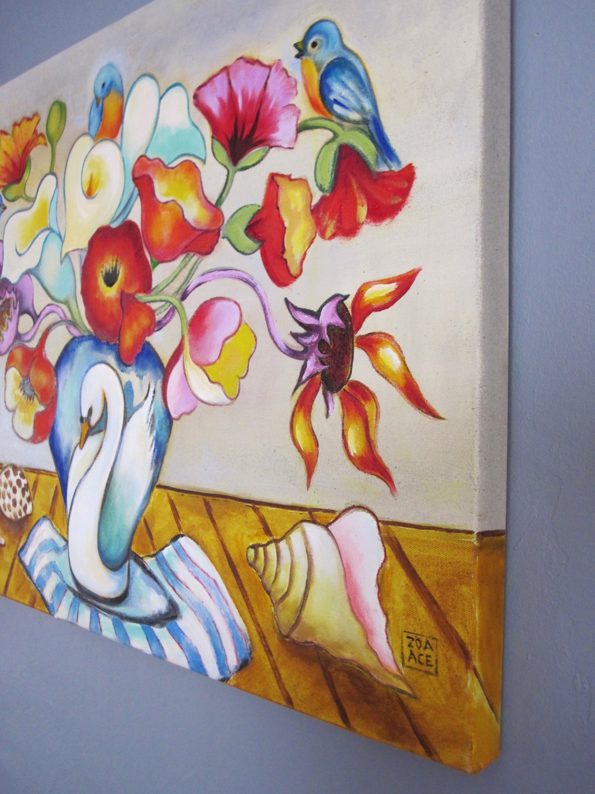Still Life with Swan Vase